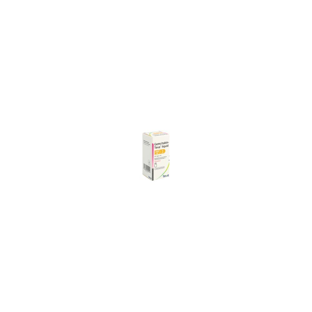 GEMCITABIN Teva liquid 200 mg/5ml Durchstf