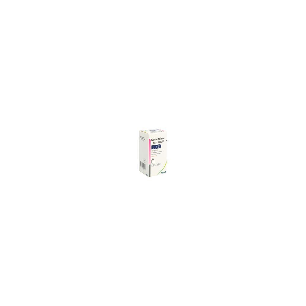 GEMCITABIN Teva liquid 1 g/25ml Durchstf