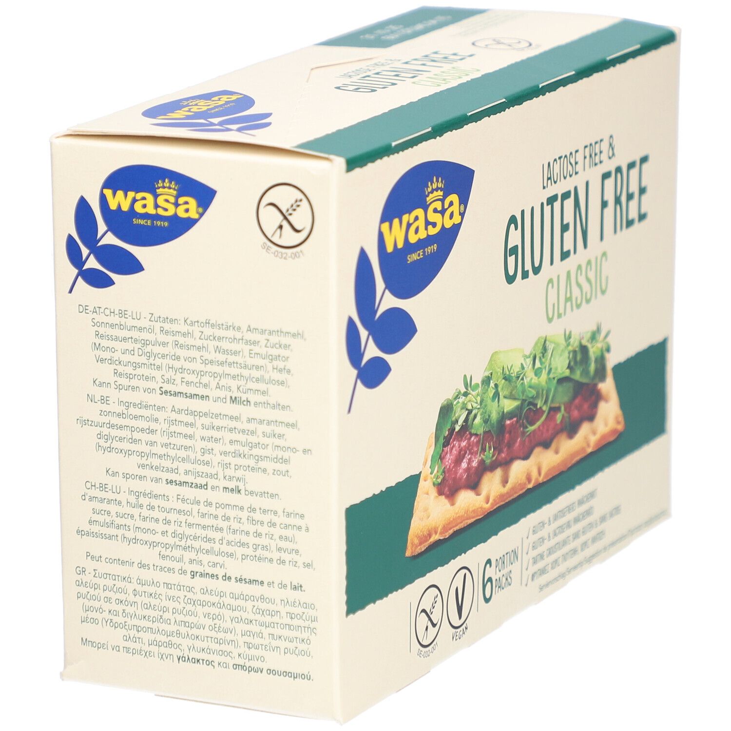 Wasa® Knäckebrot Classic laktose- und glutenfrei