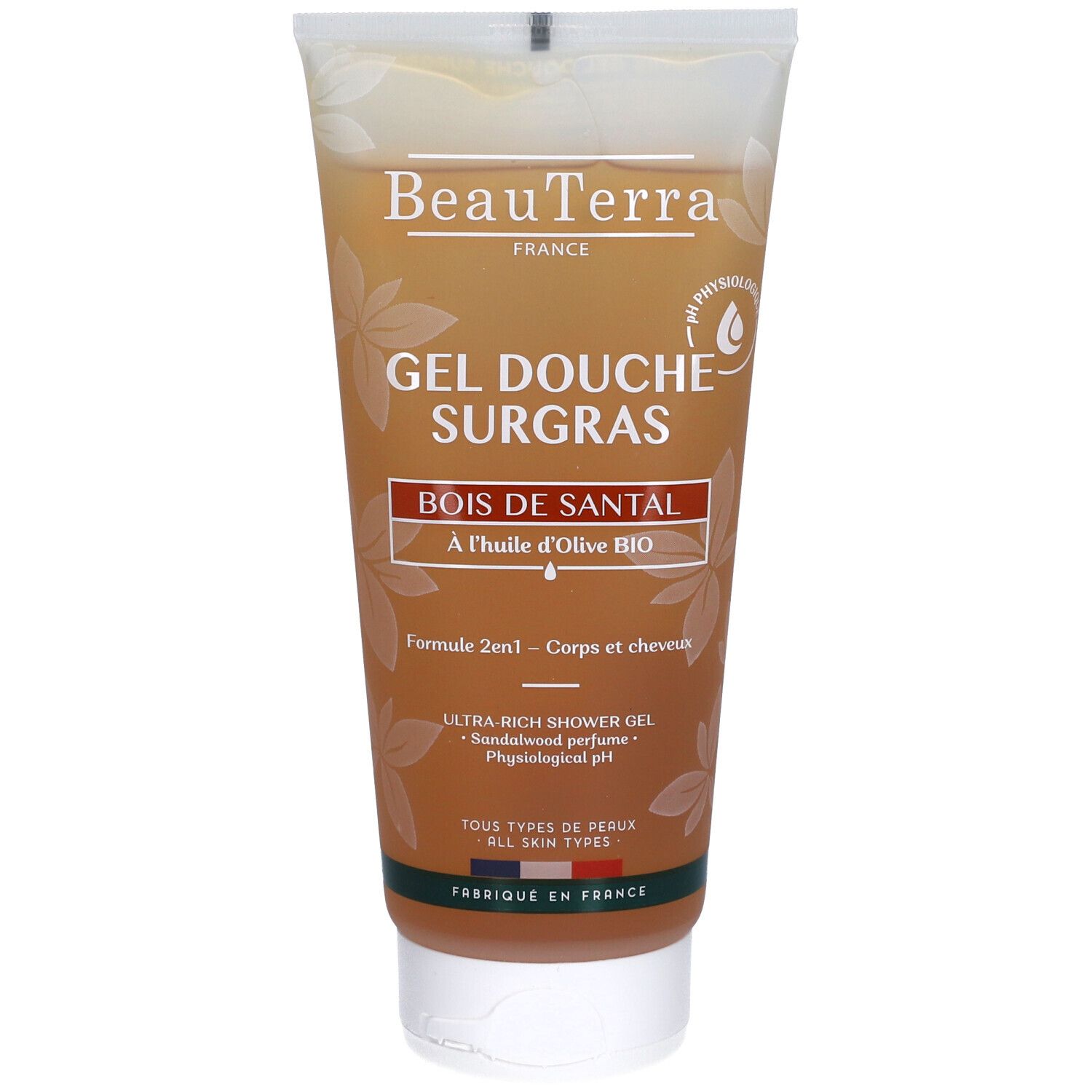 BeauTerra Gel Douche Surgras - Bois de Santal