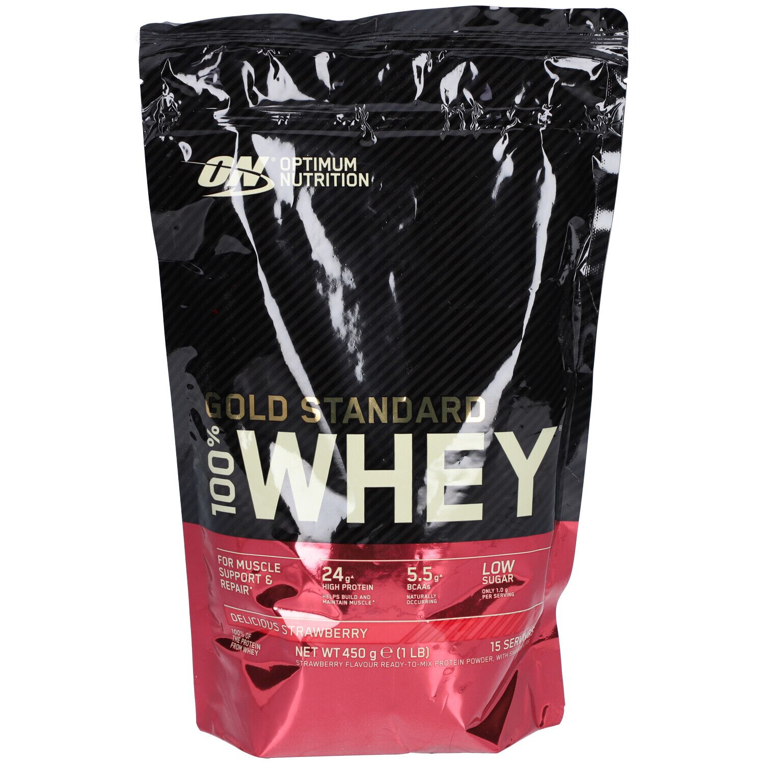 Optimum Nutrition 100 % Molke Gold Standard Fraise