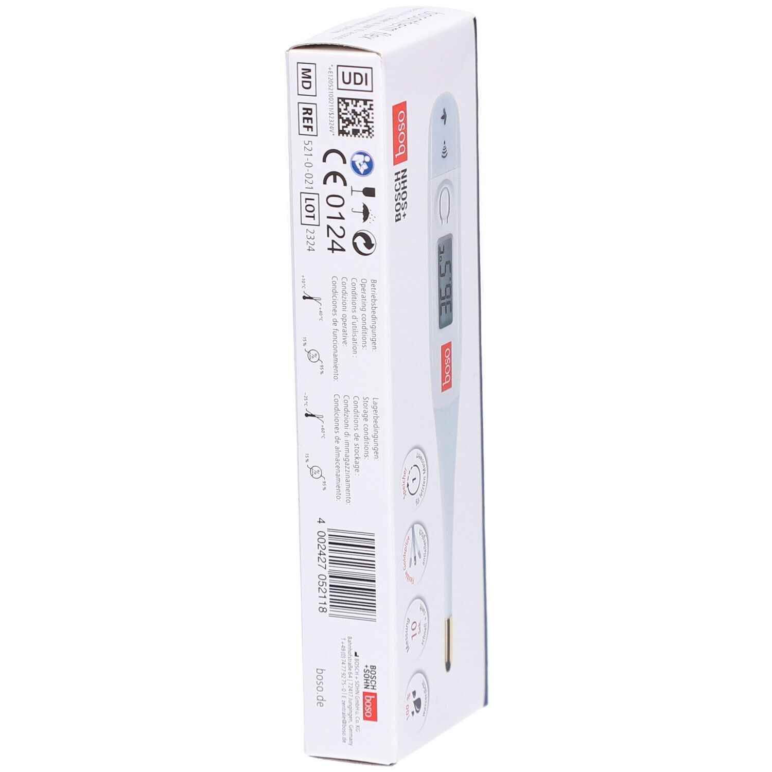 bosotherm flex thermomètre médical - étanche & flexible