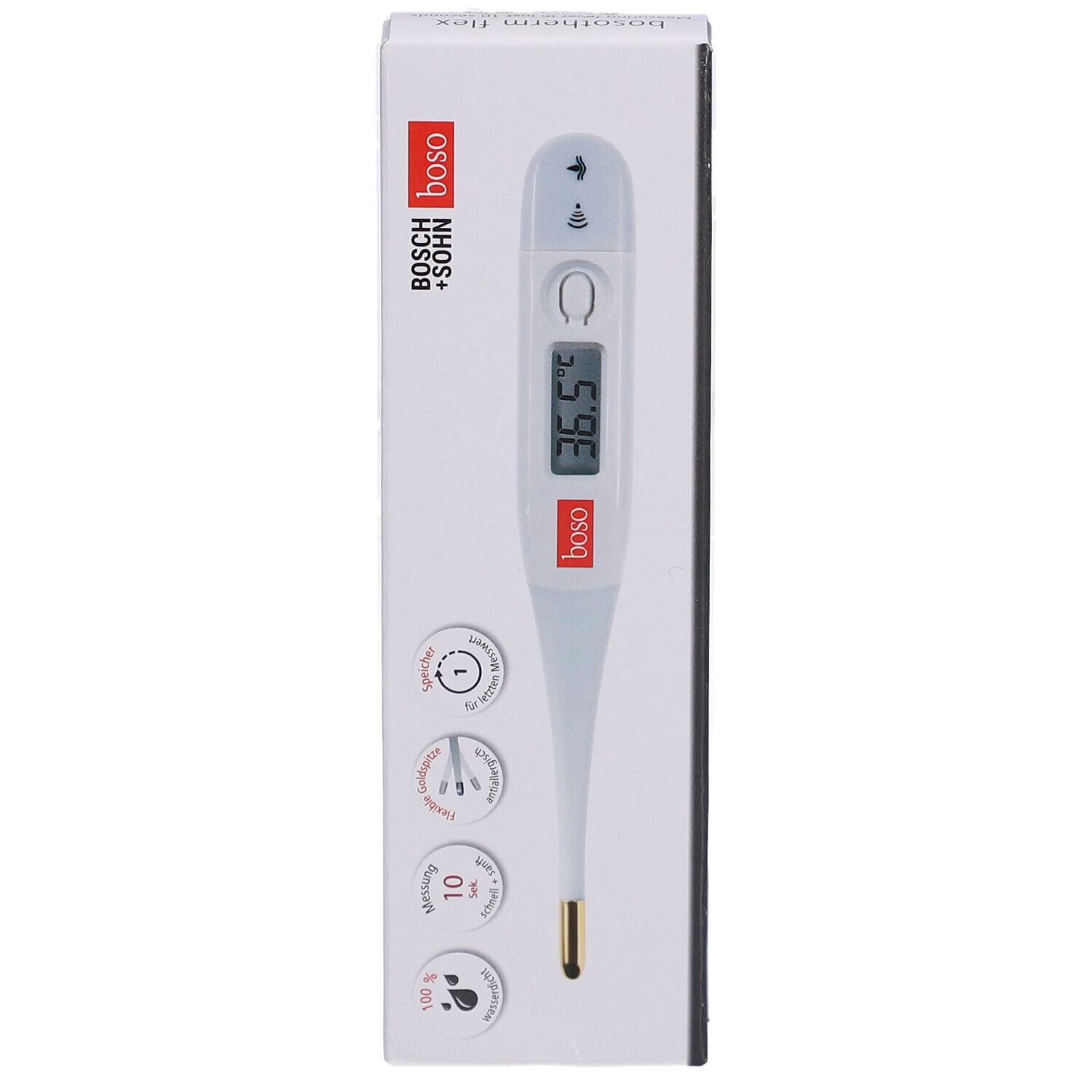 bosotherm flex thermomètre médical - étanche & flexible