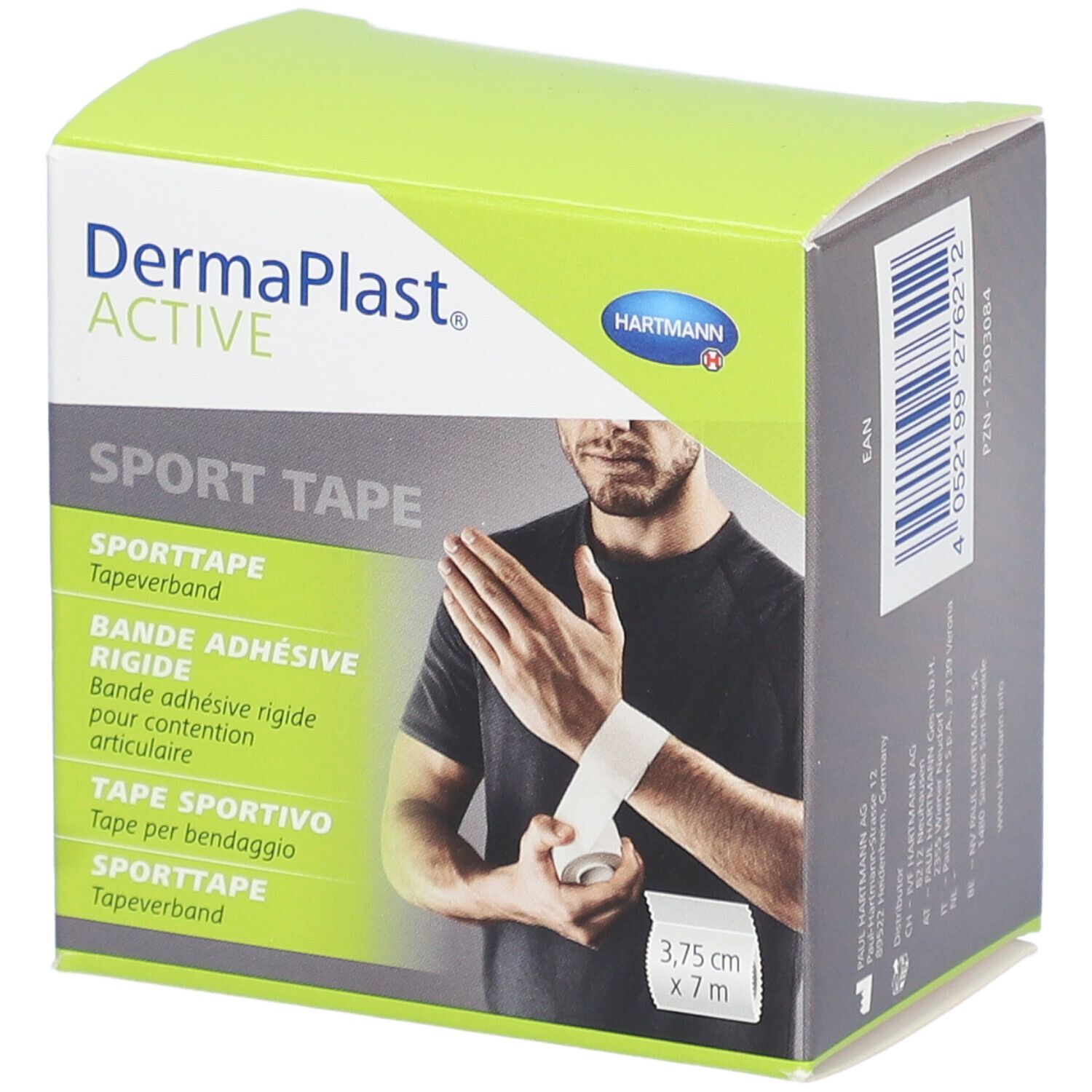 HARTMANN DermaPlast® Active Sport Tape - Bande adhésive rigide pour contention articulaire 3,75 cm x 7 m
