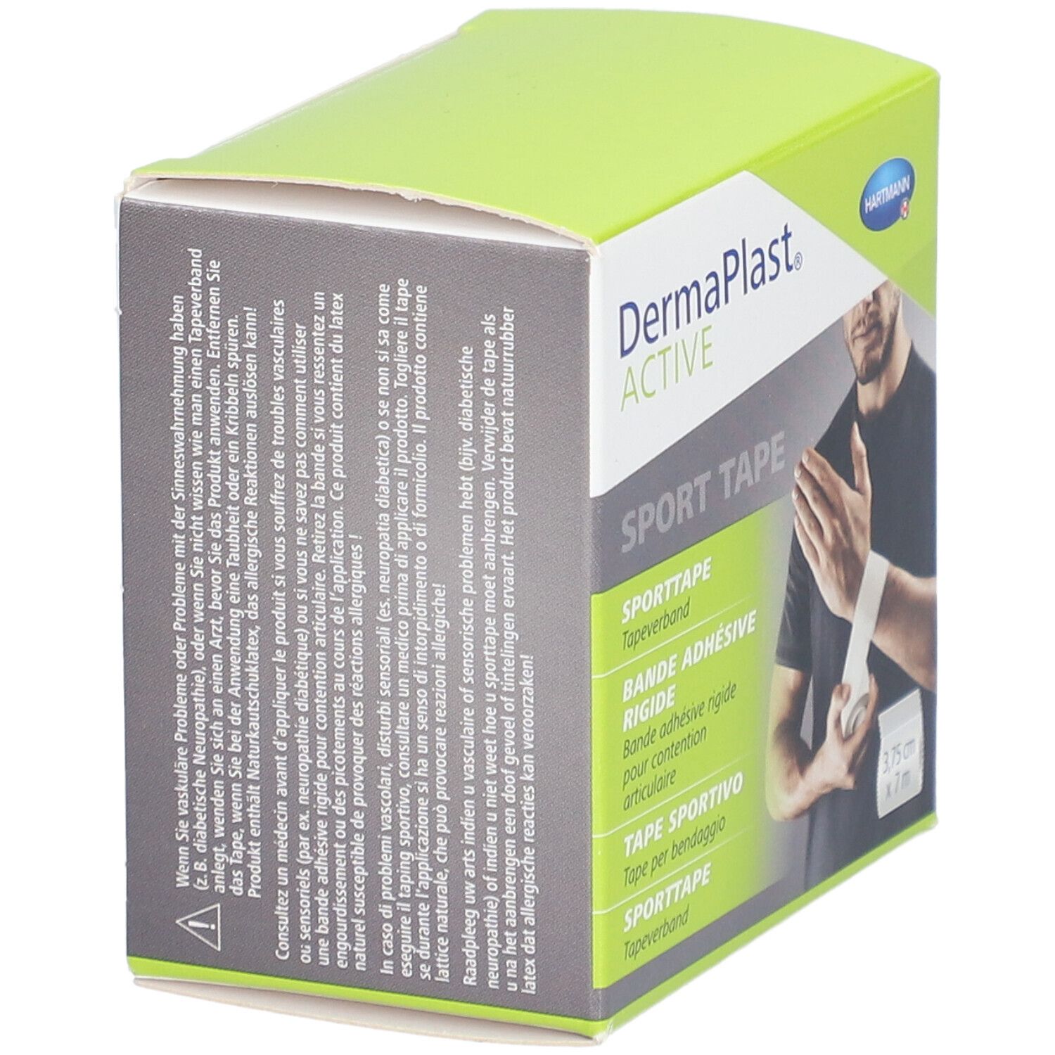 HARTMANN DermaPlast® Active Sport Tape - Bande adhésive rigide pour contention articulaire 3,75 cm x 7 m