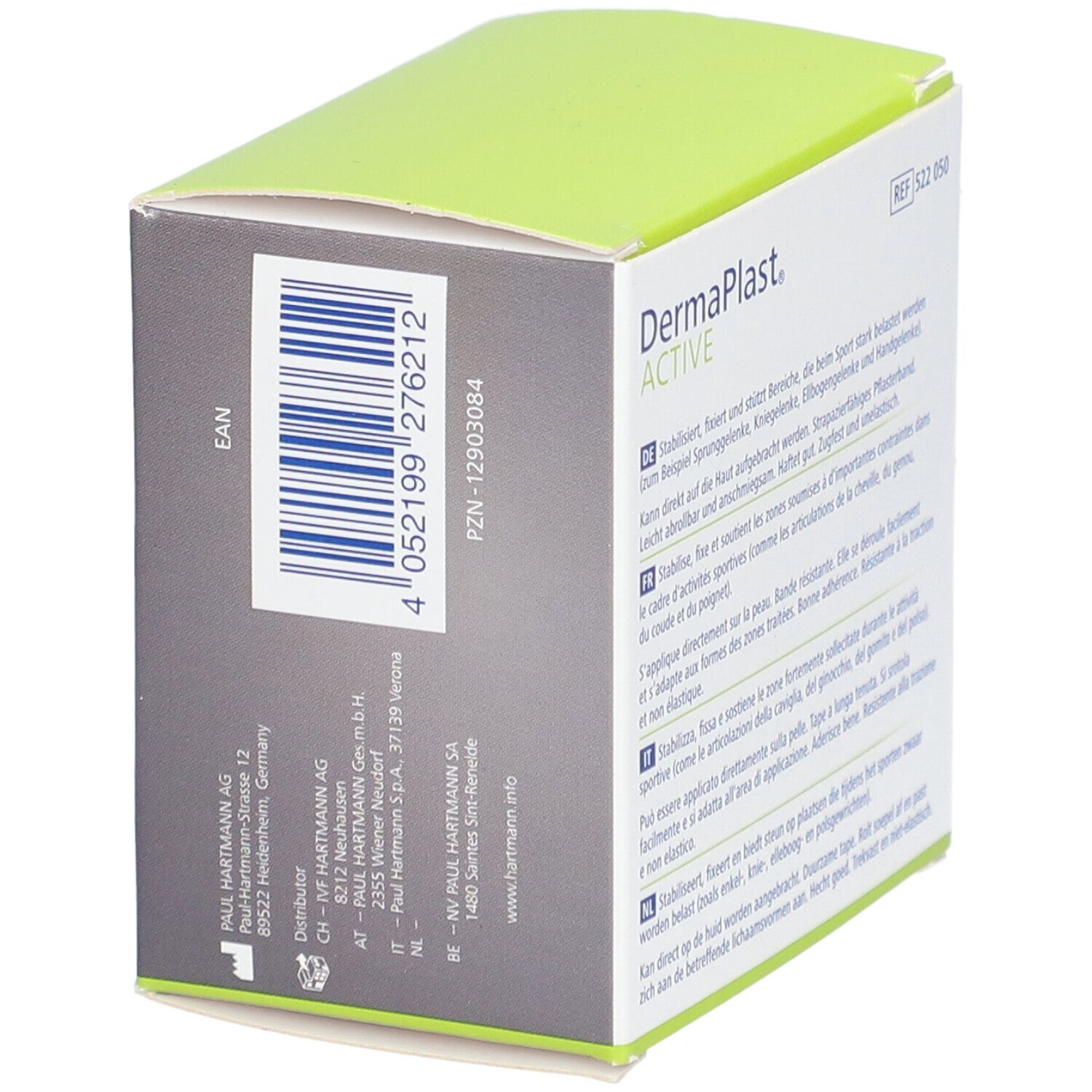HARTMANN DermaPlast® Active Sport Tape - Bande adhésive rigide pour contention articulaire 3,75 cm x 7 m