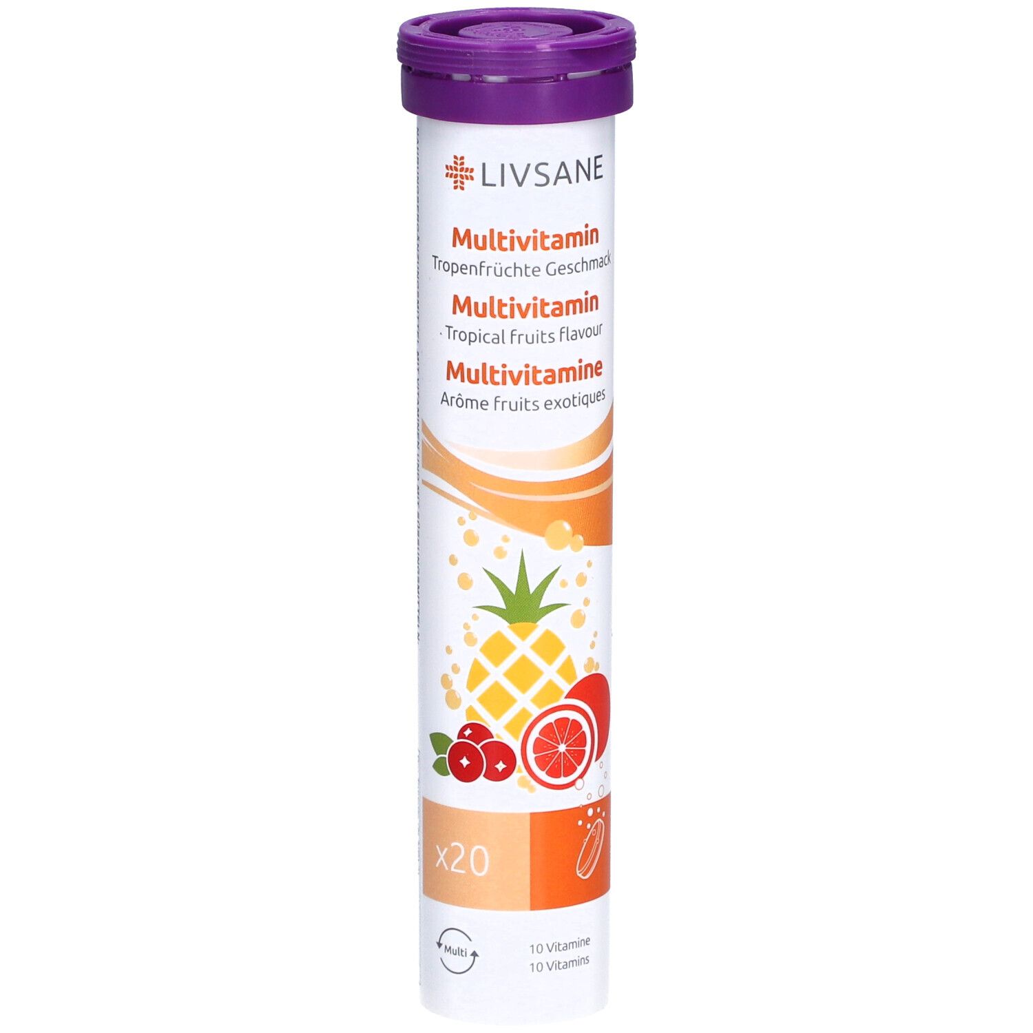LIVSANE Multivitamin - Aroma exotische Früchte