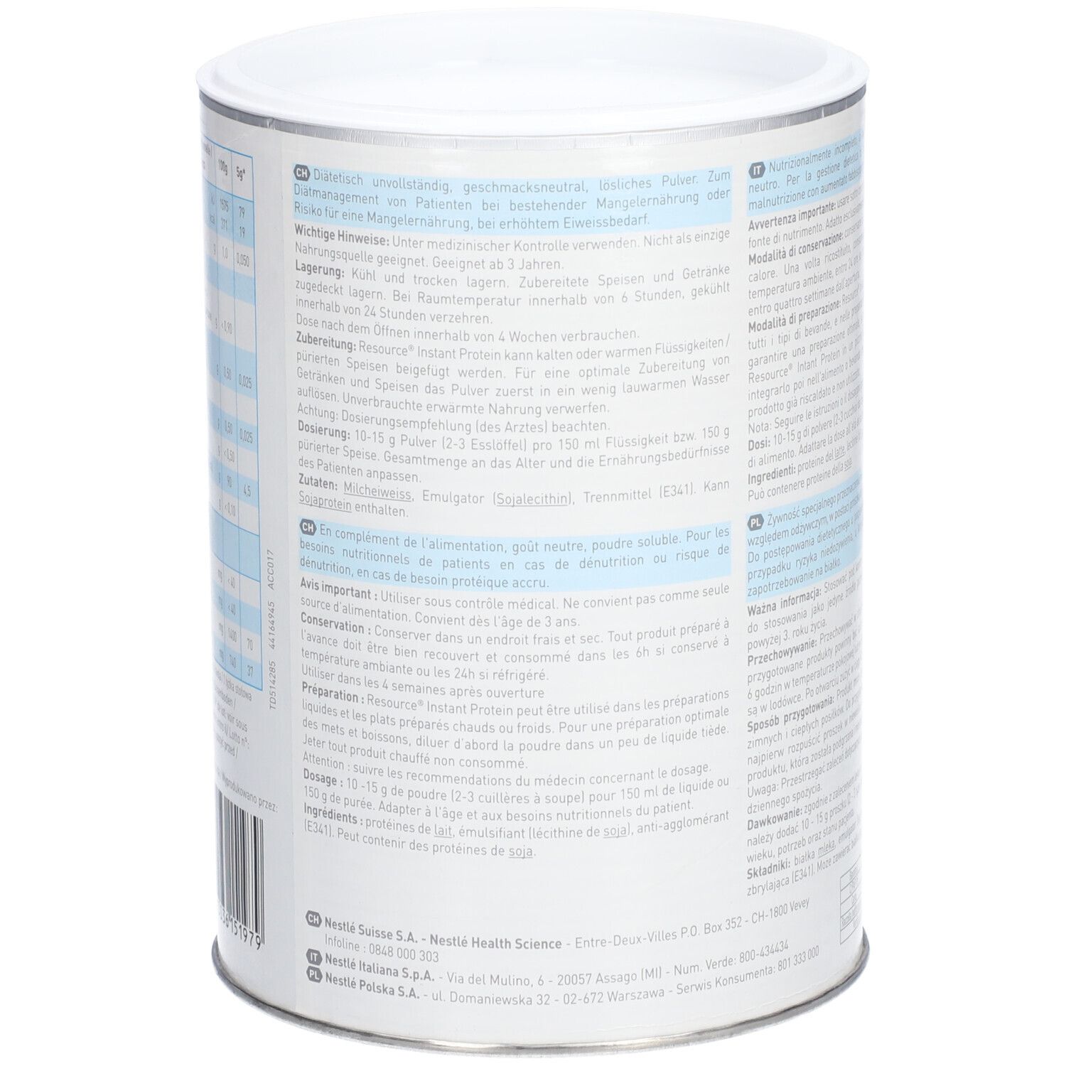 NESTLE RESOURCE® Instant-Eiweiß 400 g - Redcare Apotheke