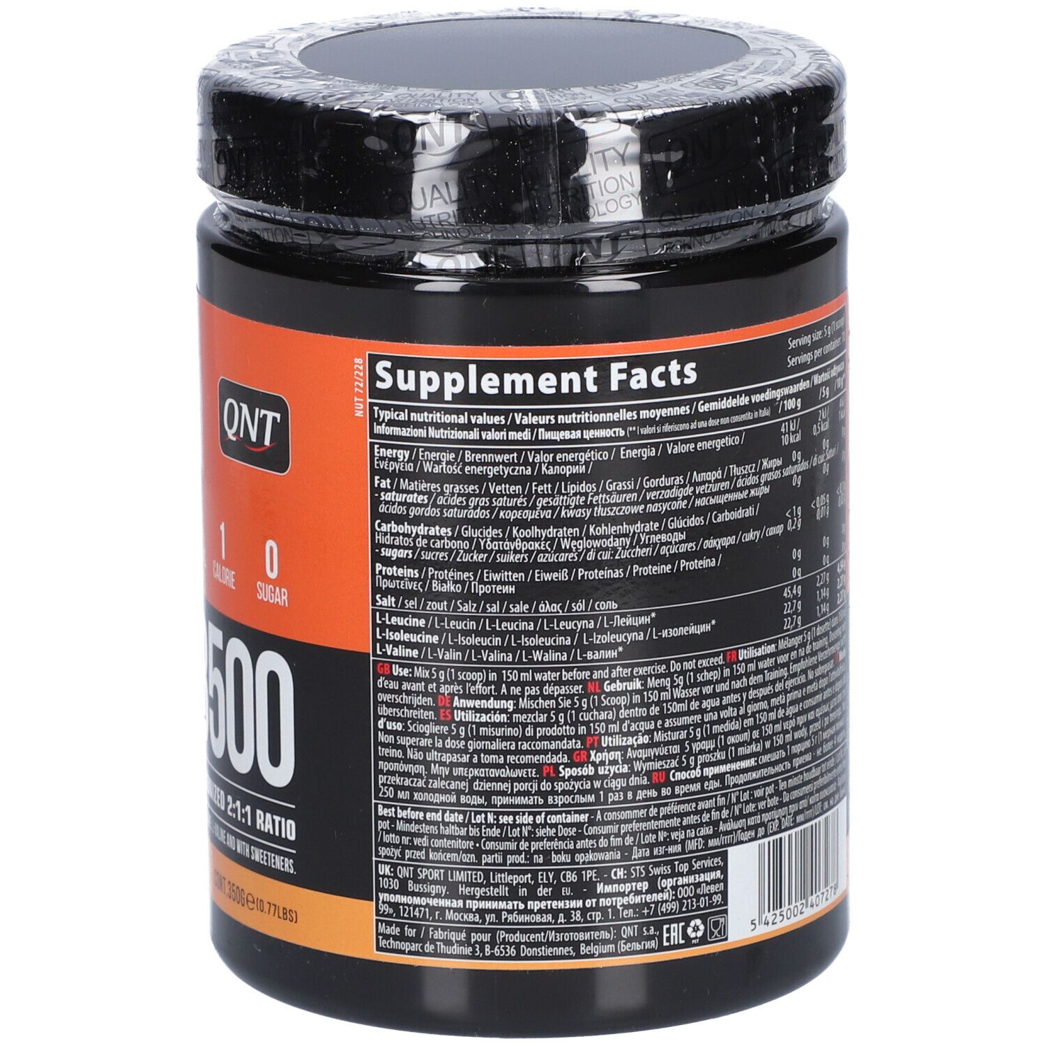 QNT BCAA 8500 Pulver Orange 350 g - Redcare Apotheke