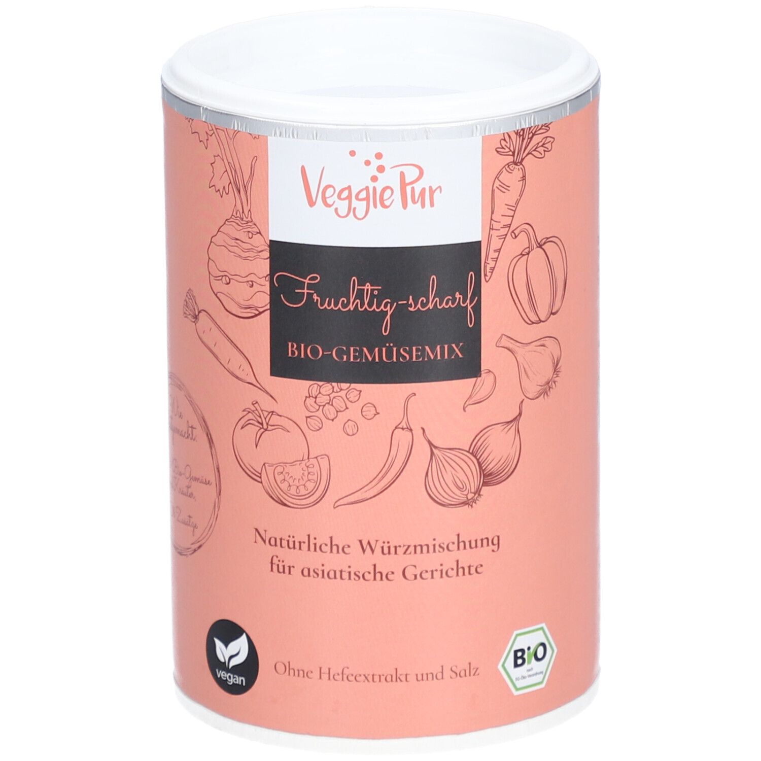 VEGGIEPUR Gemüse-Mix FRUCHTIG-SCHARF 1