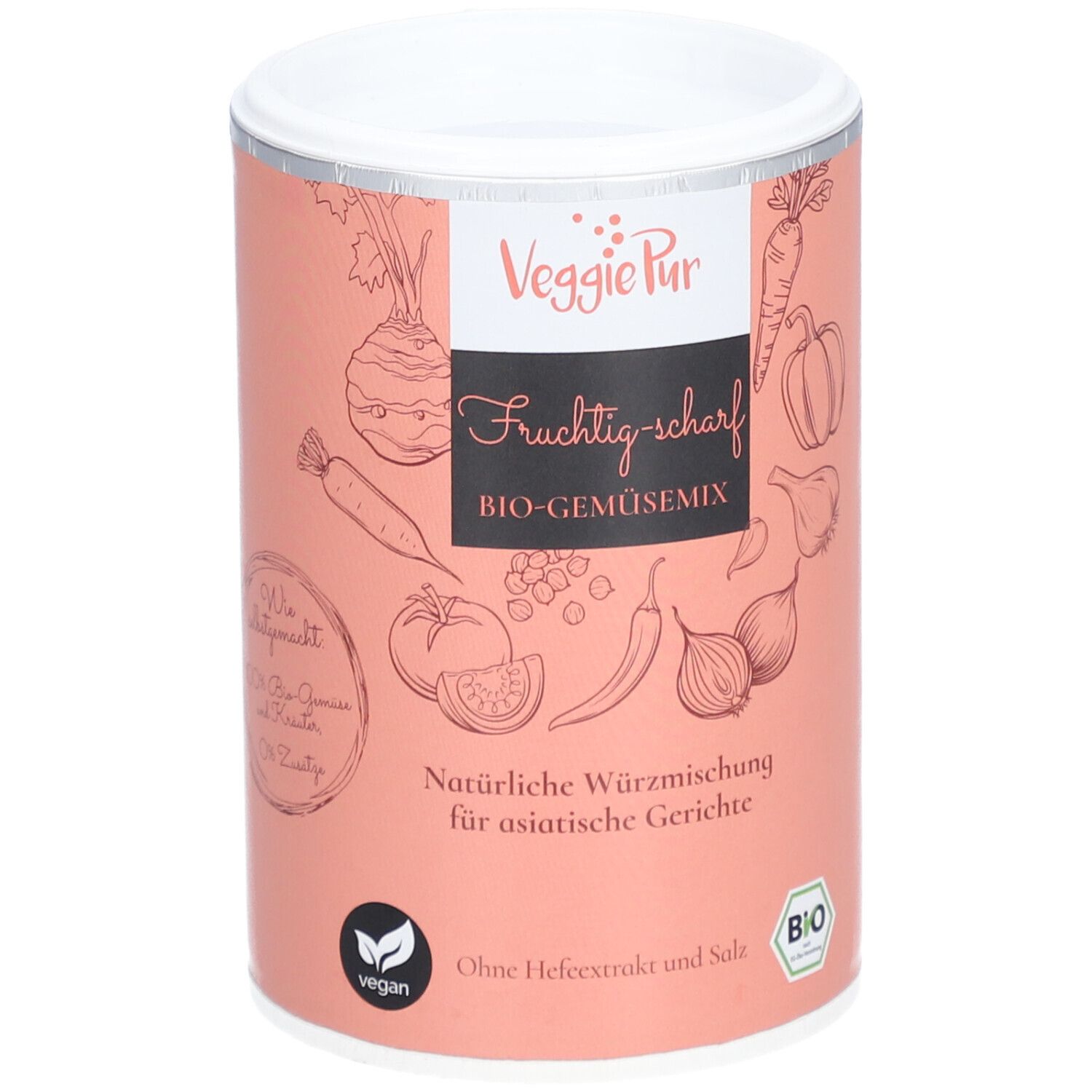 VEGGIEPUR Gemüse-Mix FRUCHTIG-SCHARF 1
