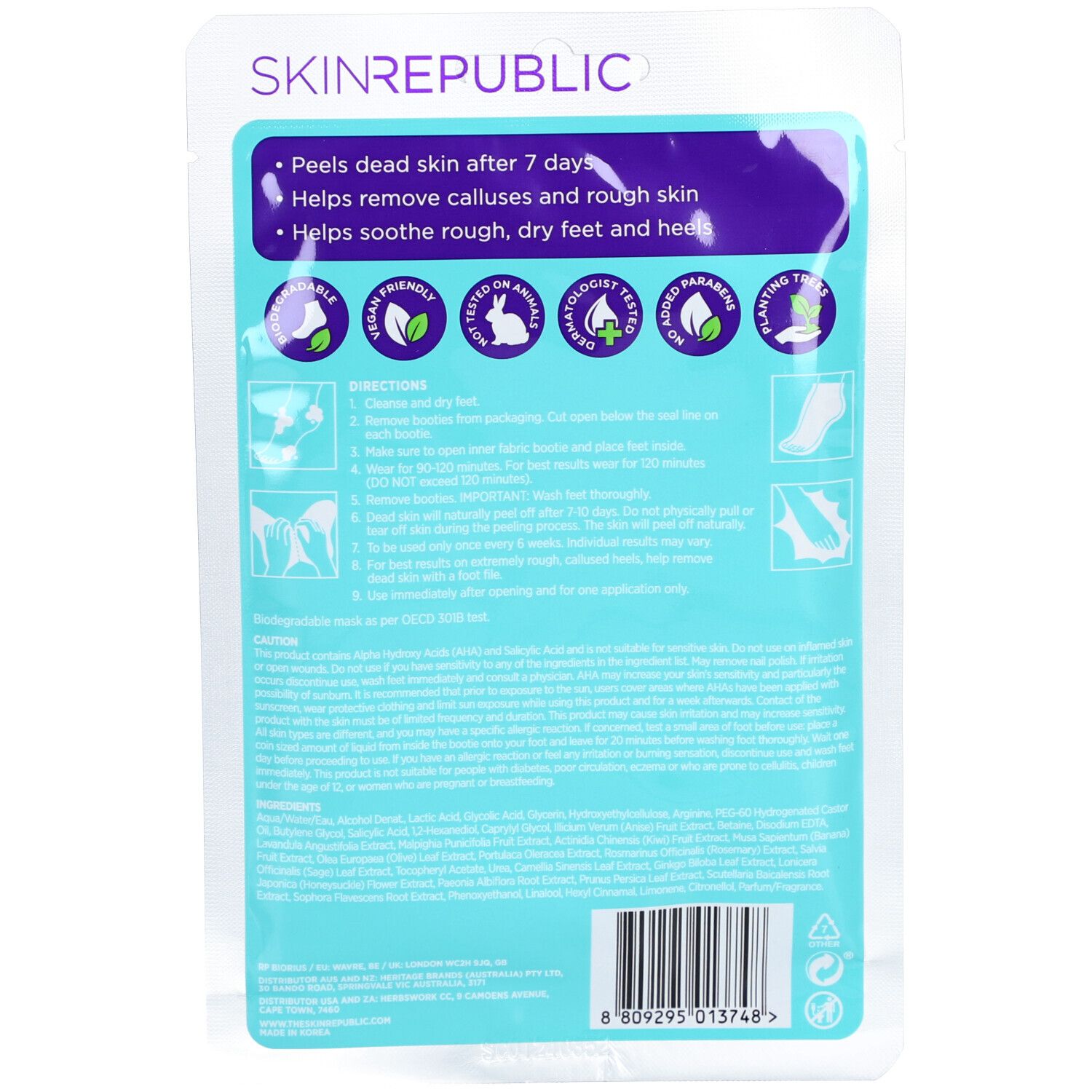SKIN REPUBLIC Foot Peel 40 ml