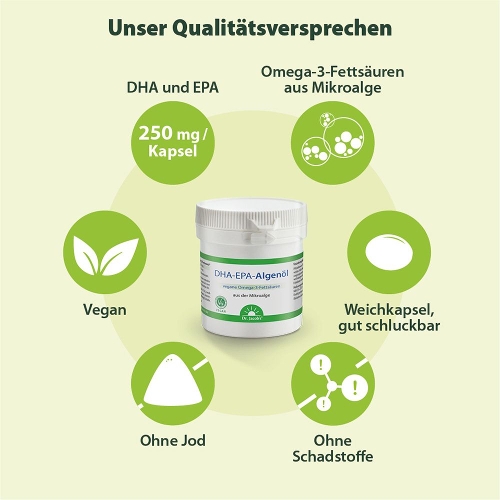 Dr. Jacob's DHA-EPA Huile d'algue