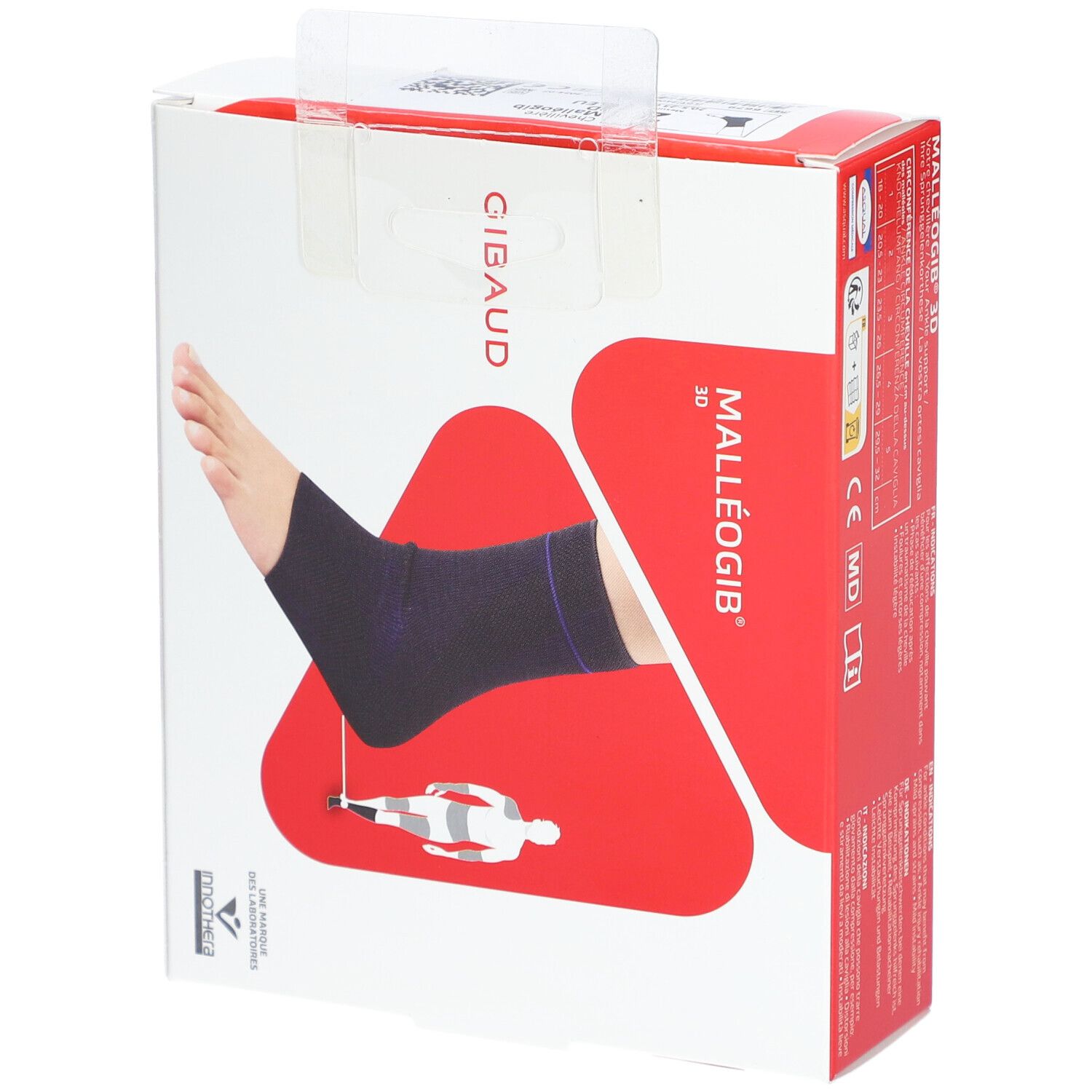 GIBAUD Malleogib 3D Knöchelbandage Blau - Größe 2 (20-23 cm)