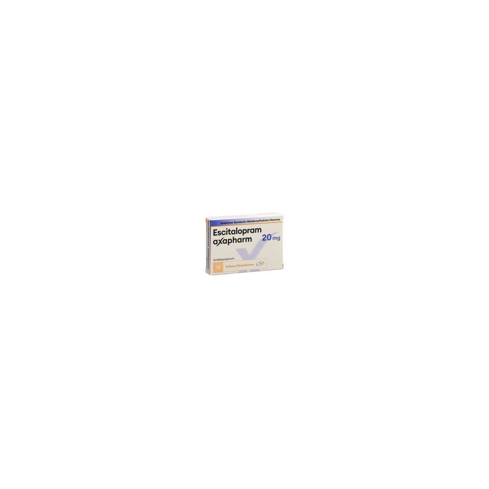ESCITALOPRAM axapharm Filmtabl 20 mg 14 Stk