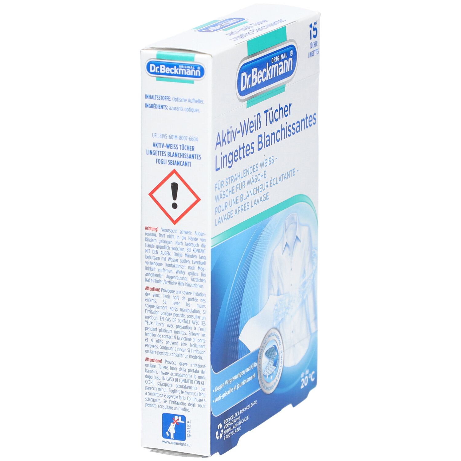 DR BECKMANN Lingettes blanchissantes