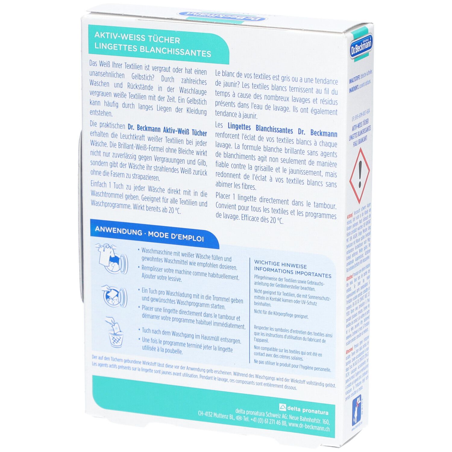 DR BECKMANN Lingettes blanchissantes