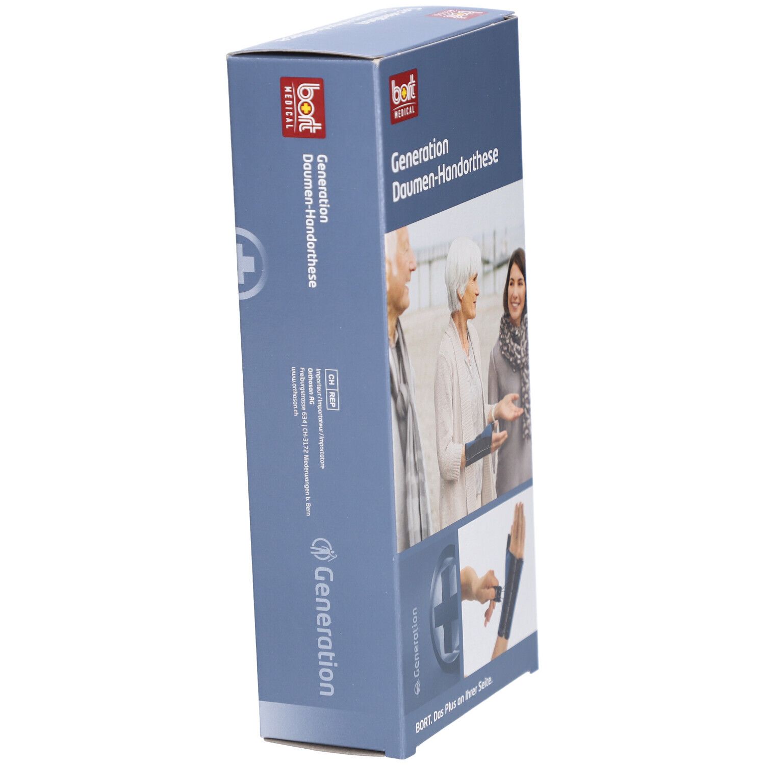 BORT Génération Orthèse de Main pour Pouce S droite bleu