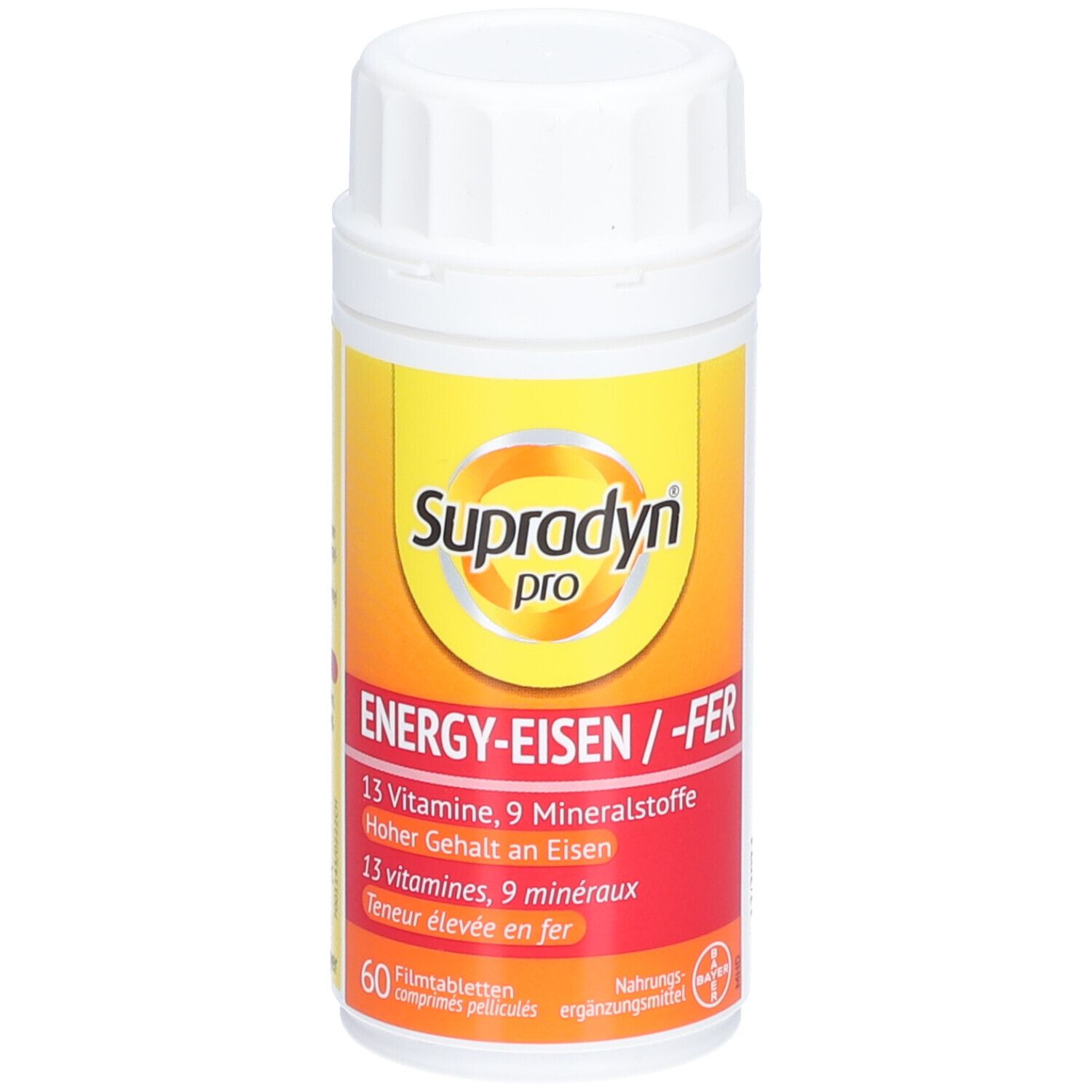 SUPRADYN® Pro Energy-fer Comprimés - 10 % de remise* avec le code "SUPRA10"