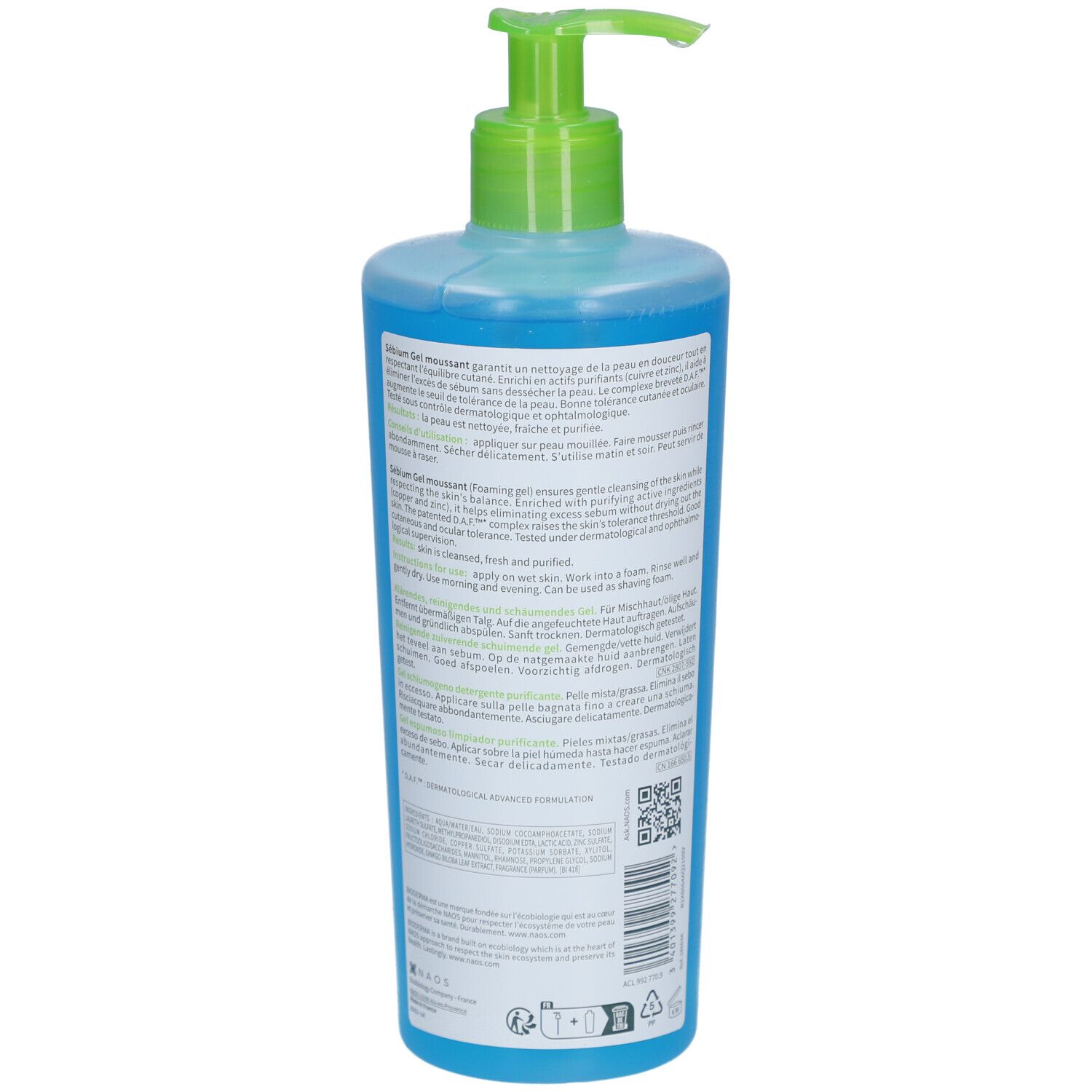 BIODERMA Sébium Gel Moussant Purificant