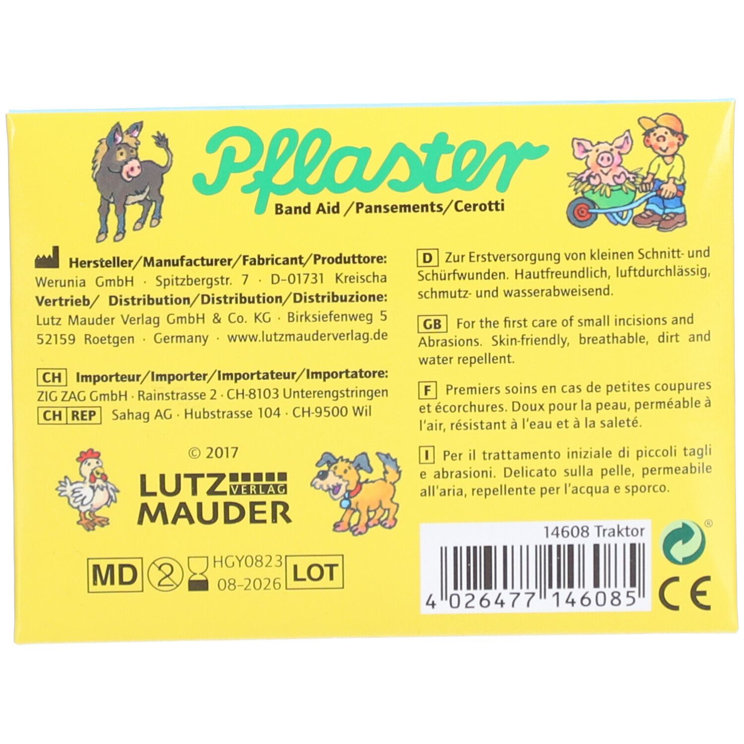 LUTZ MAUDER Kinderpflaster Traktorfans
