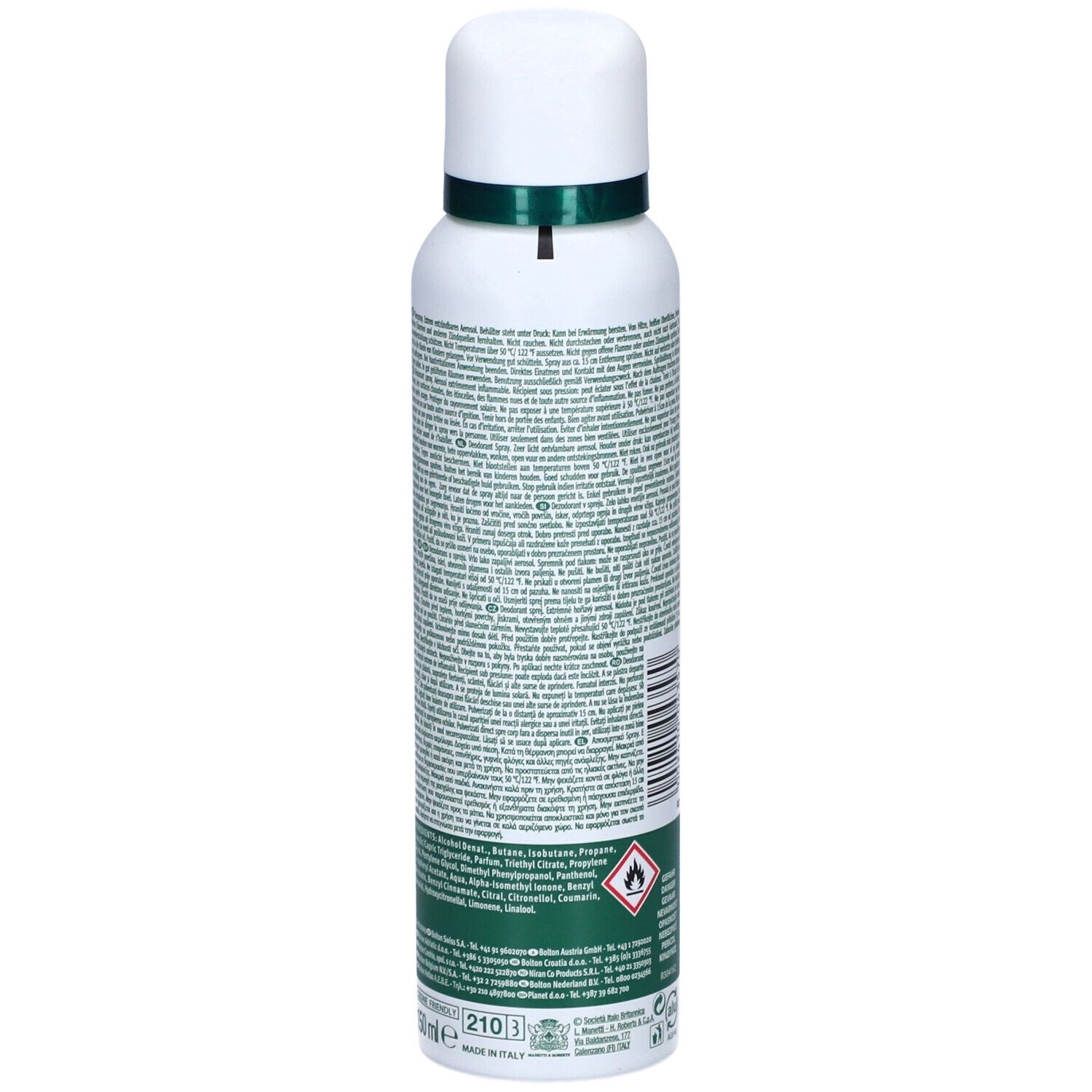 BOROTALCO Pure Déodorant en spray Original