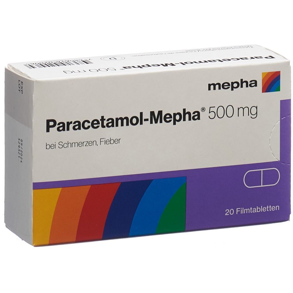 PARACETAMOL Mepha Filmtabl 500 mg 20 Stk