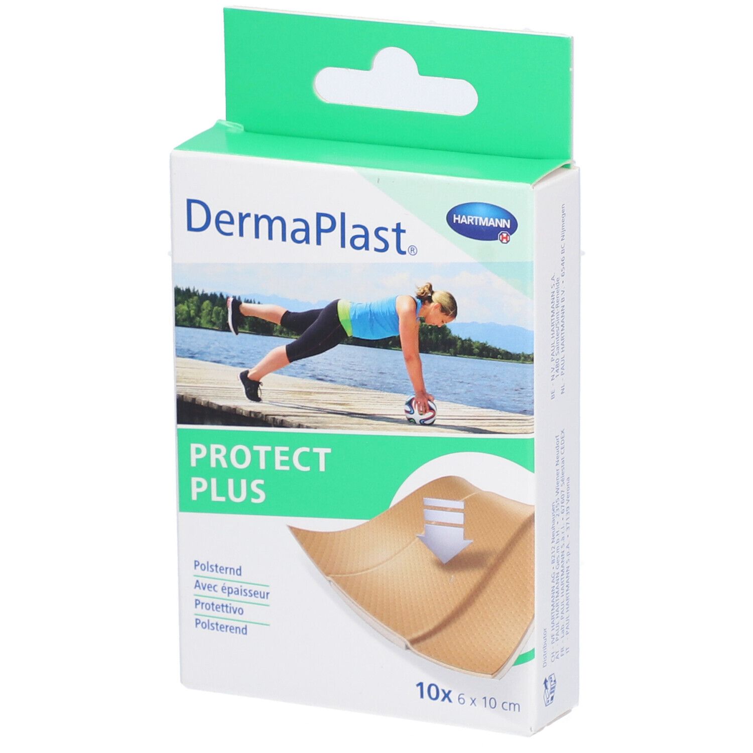 HARTMANN Dermaplast® Protect Plus Zuschneidbare Pflaster 6 x 10 cm