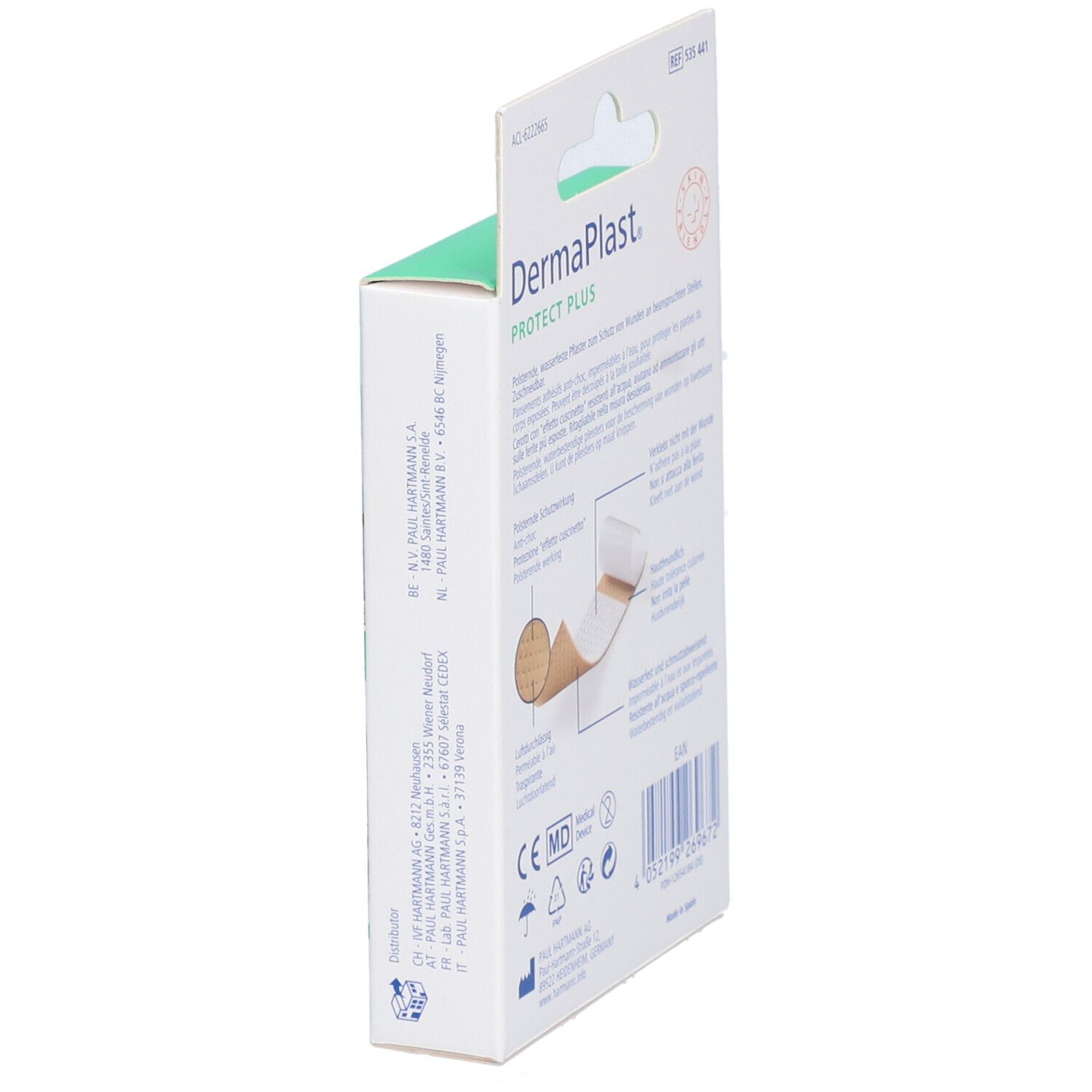 HARTMANN Dermaplast® Protect Plus Zuschneidbare Pflaster 6 x 10 cm