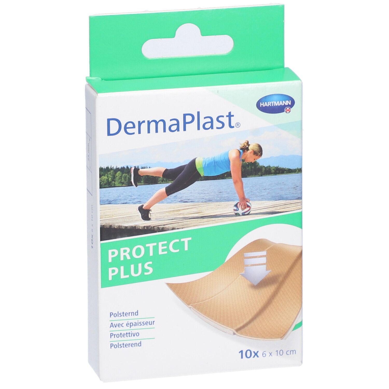 HARTMANN Dermaplast® Protect Plus Zuschneidbare Pflaster 6 x 10 cm