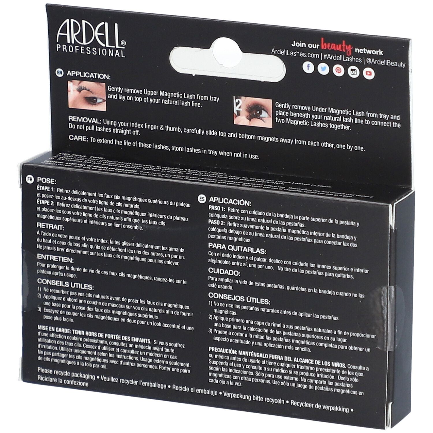 ARDELL Falsche magnetische Wimpern Accent 002