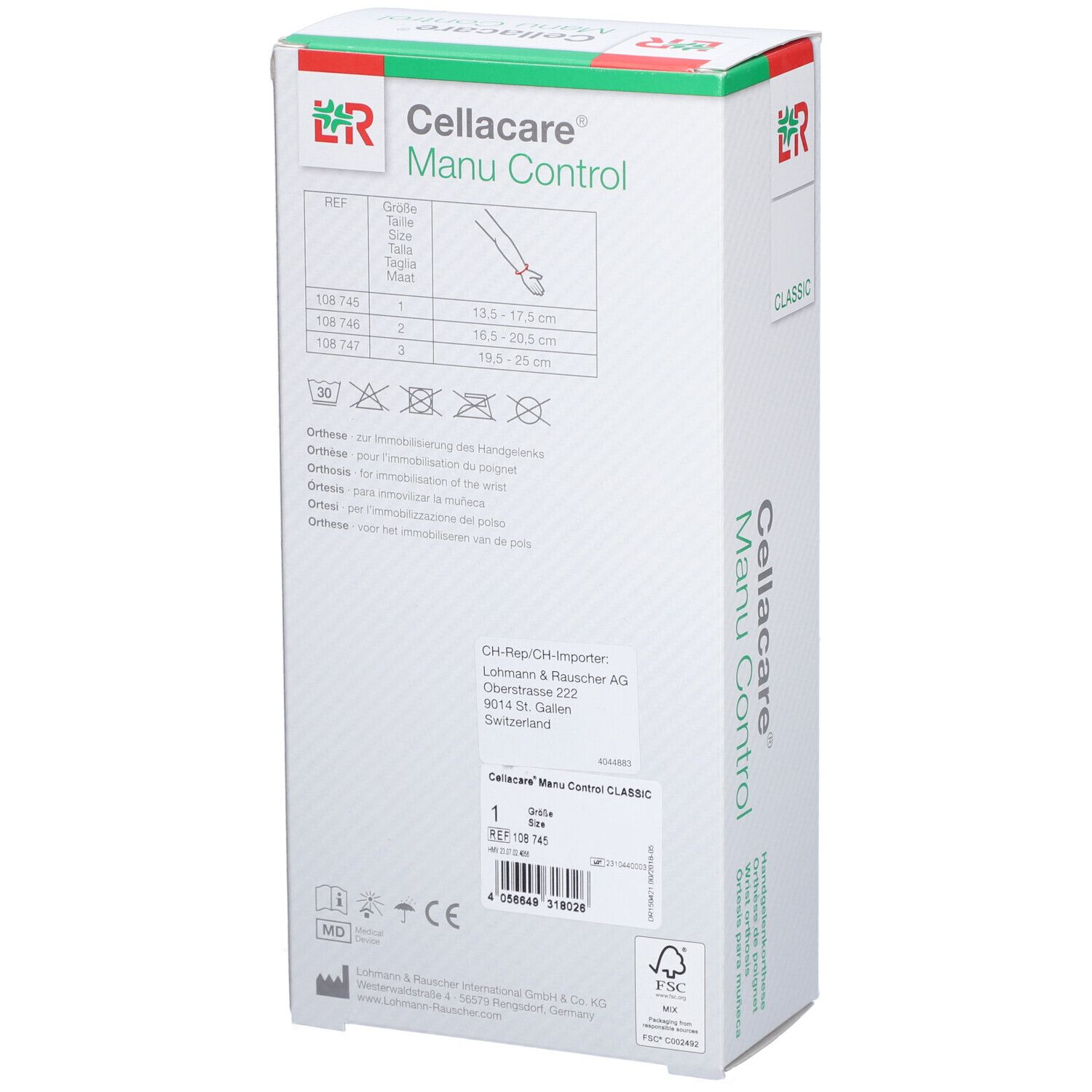 CELLACARE® Manu Control Classic Orthèse de poignet taille 1