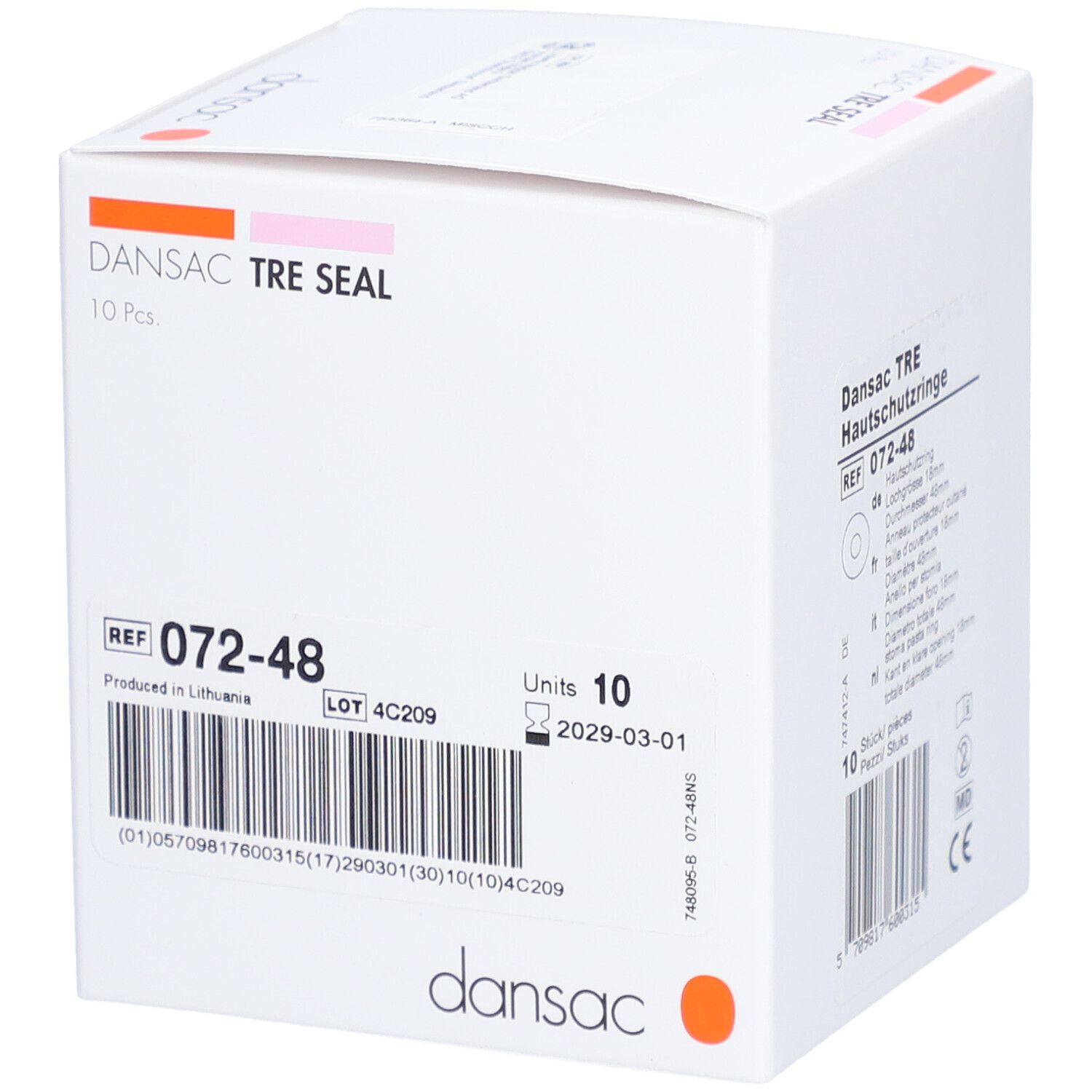 DANSAC TRE Seal Hautschutzr 18/2.3mm Zentr 10 Stk