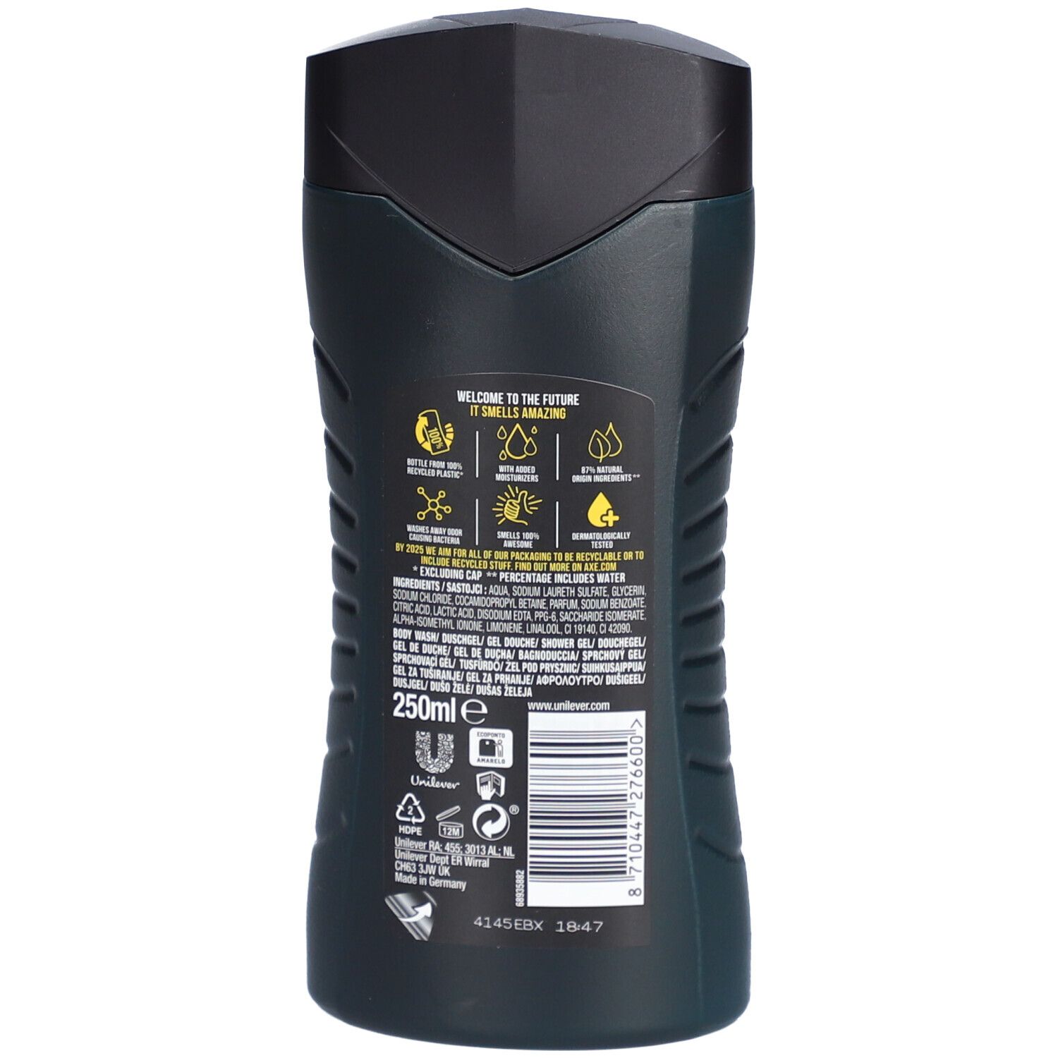 AXE Gel douche 3 en 1 Black