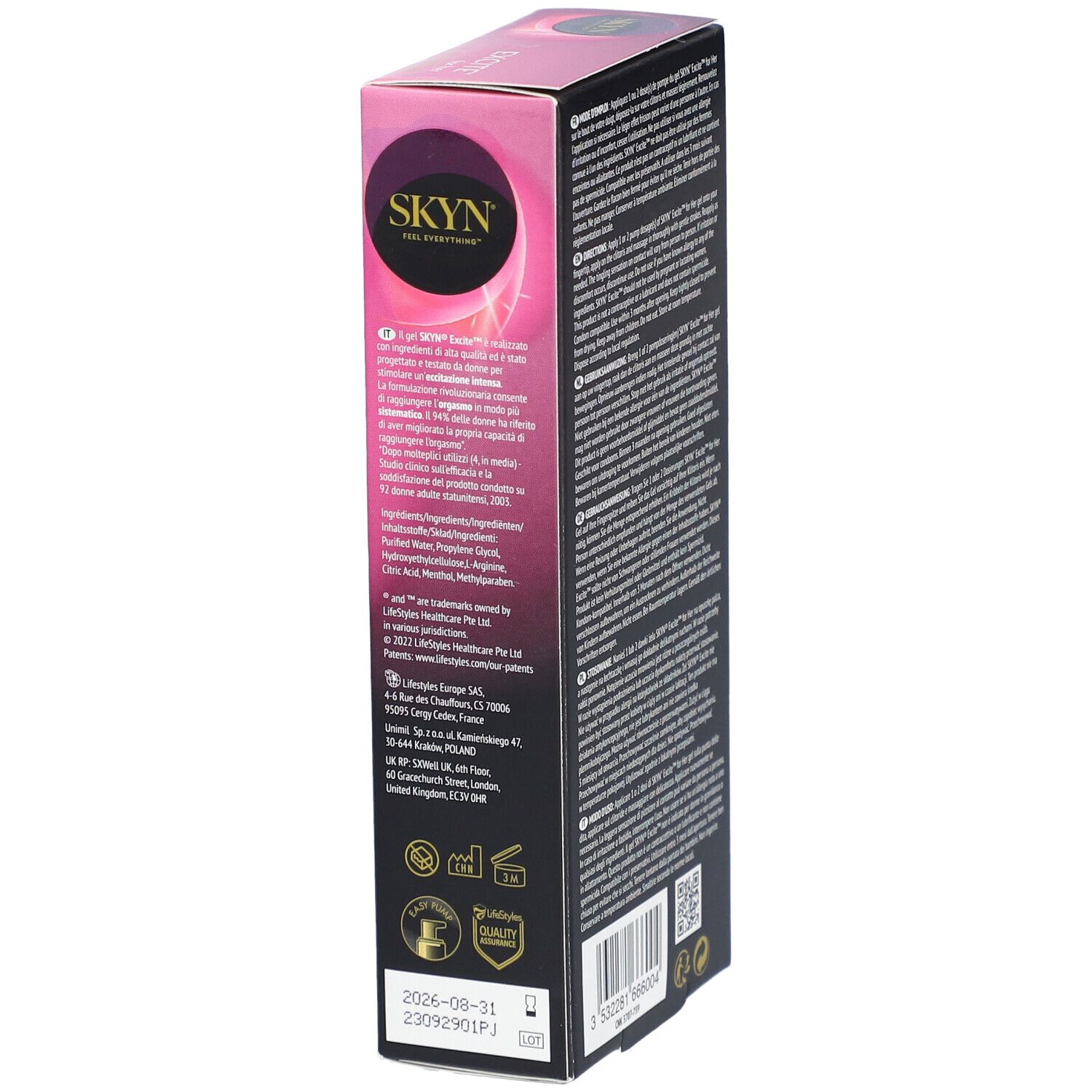 MANIX Skyn Gel Excite Disp 15 ml