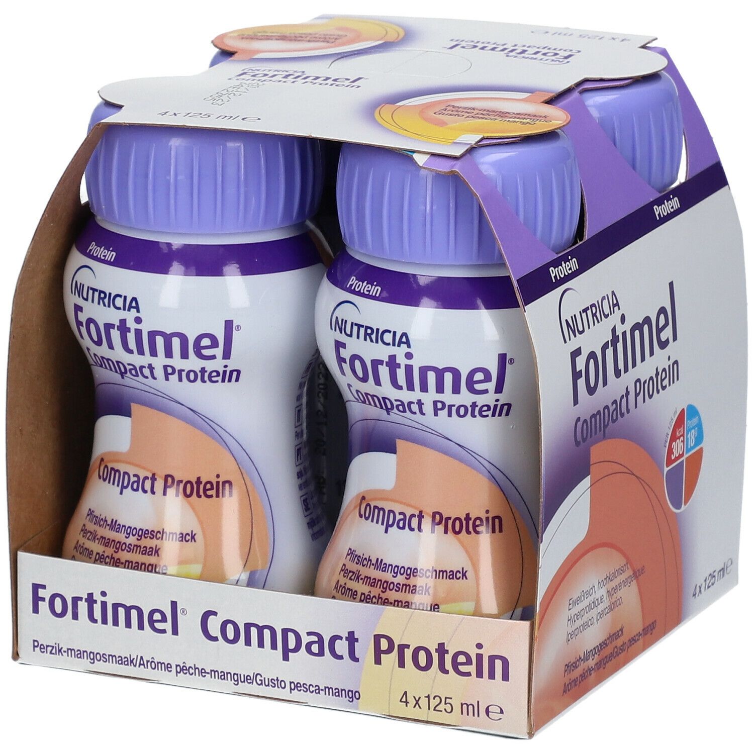 Fortimel Compact Protein Mango Pfirsich