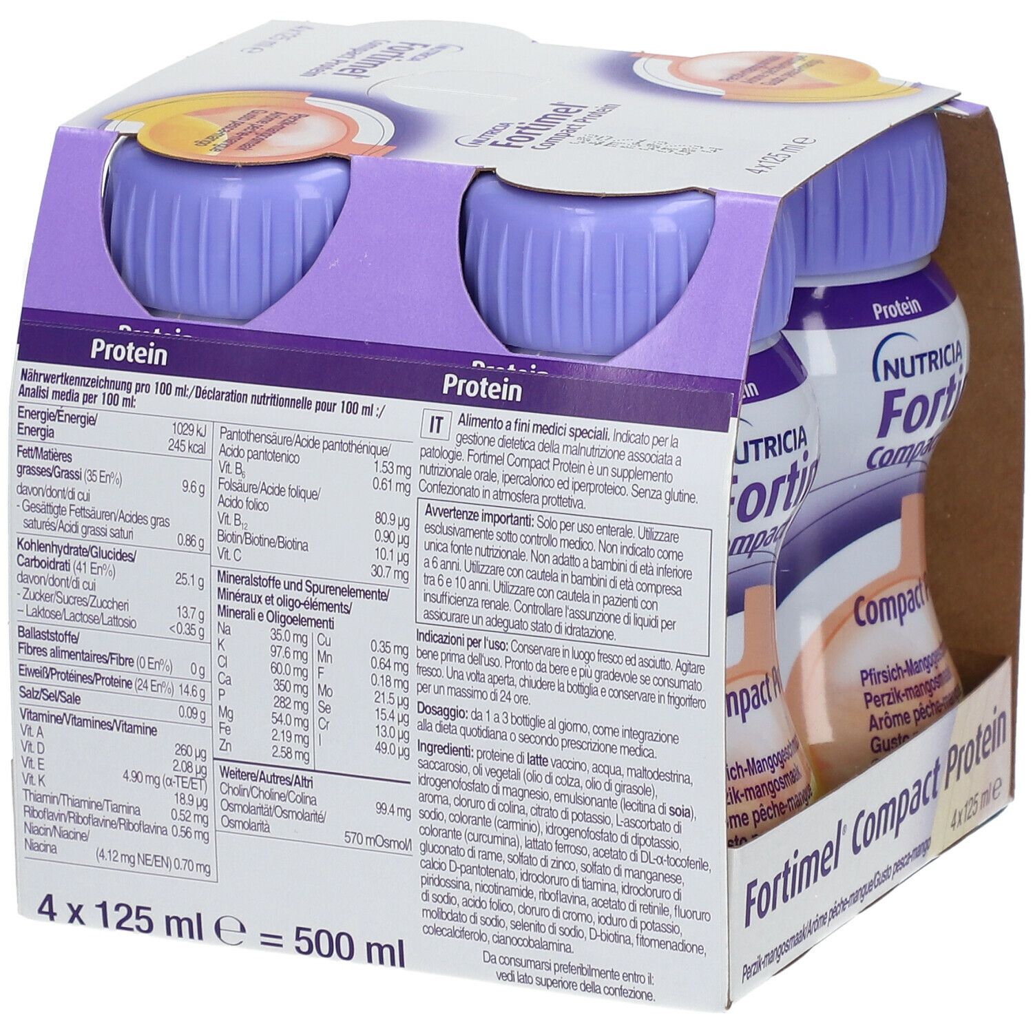 NUTRICIA FORTIMEL Compact Protéine Mangue-pêche