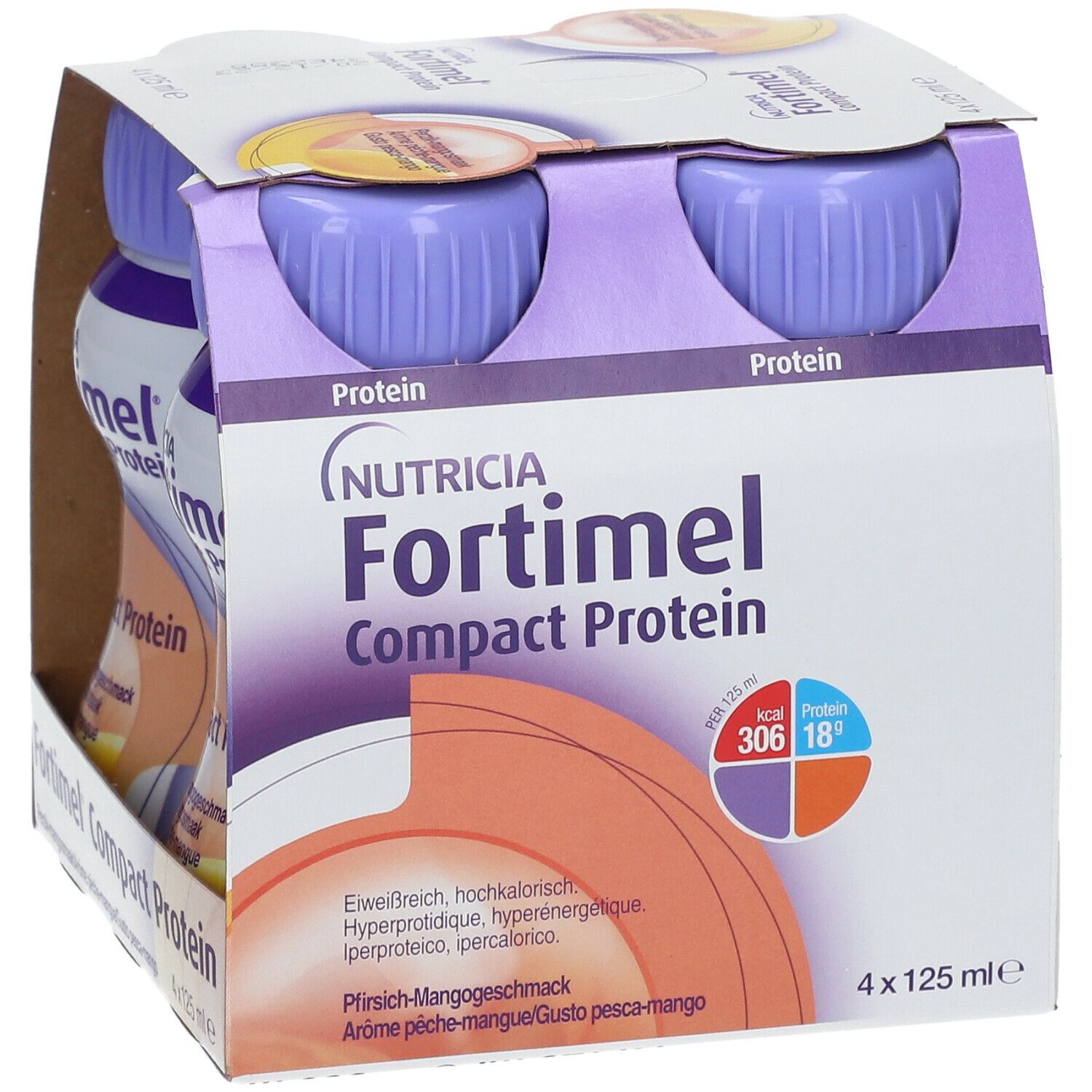 Fortimel Compact Protein Mango Pfirsich