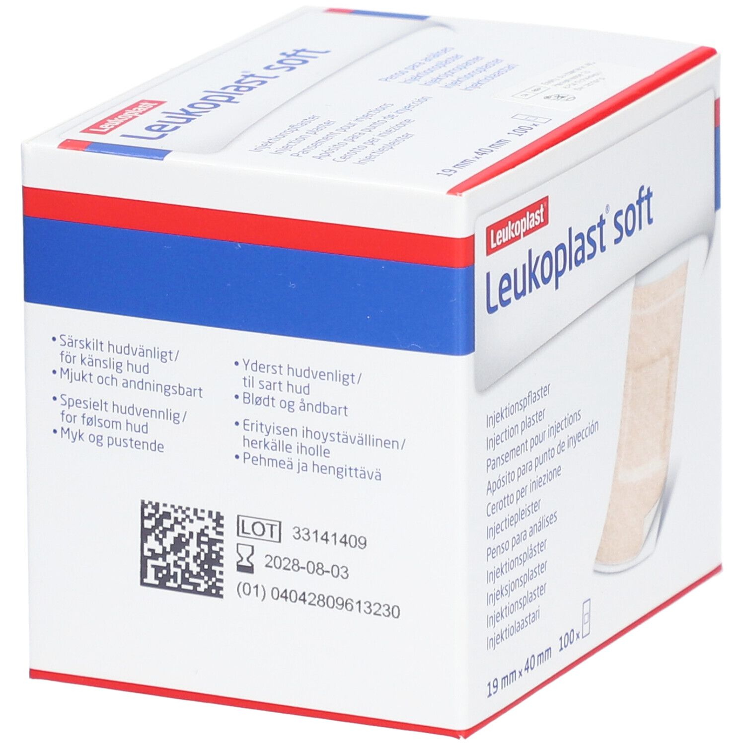 Leukoplast® Soft Injektionspflaster 0,04 m x 1,90 cm