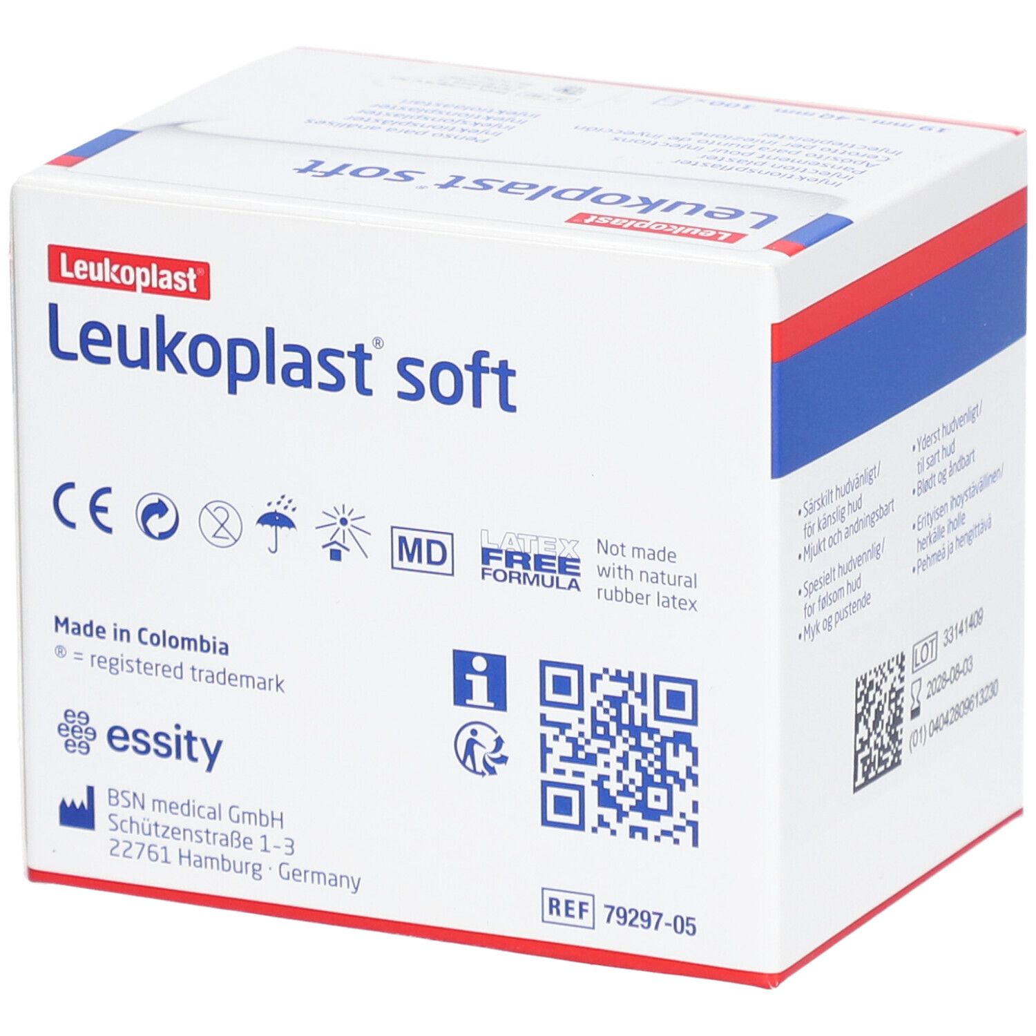 Leukoplast® Soft Injektionspflaster 0,04 m x 1,90 cm
