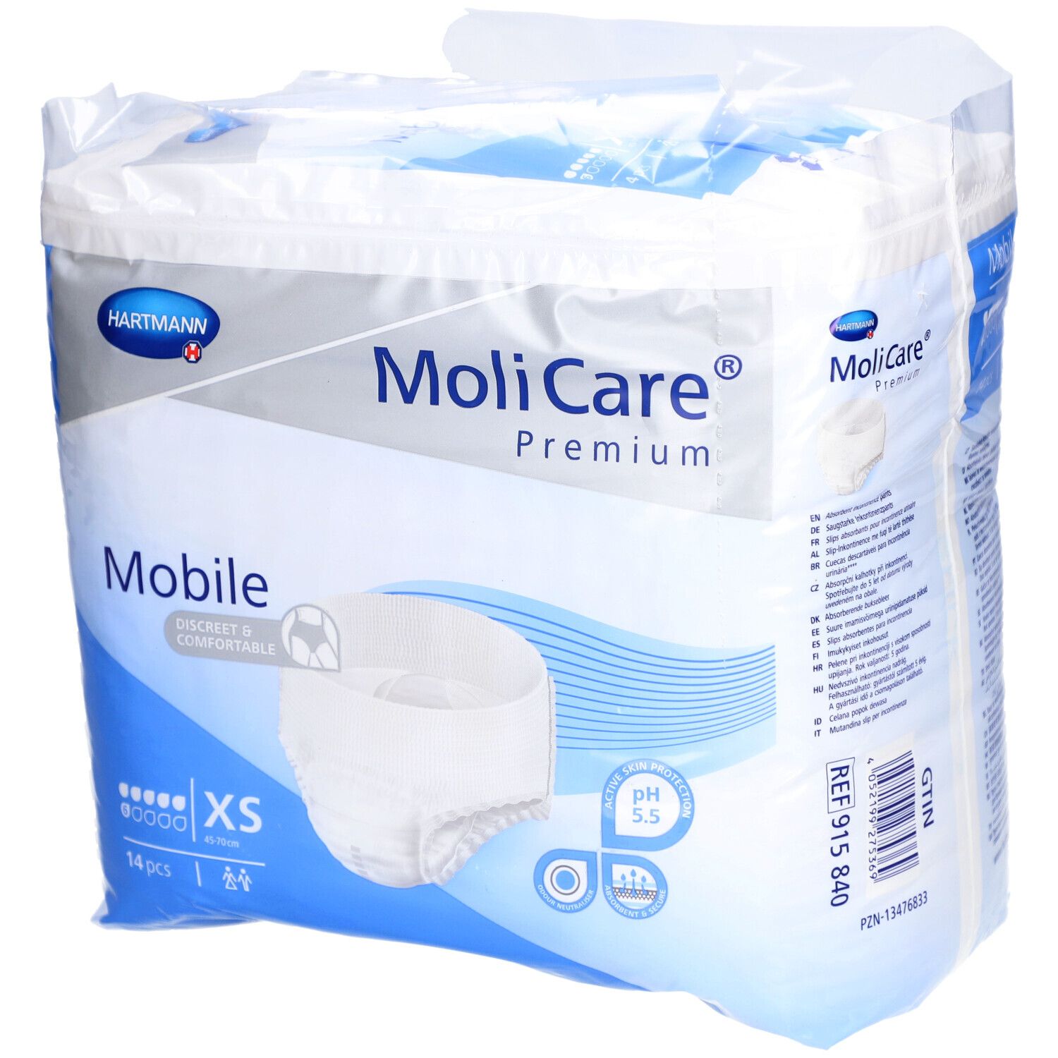 MoliCare® Premium Mobile 6 Tropfen XS – 14 Stück