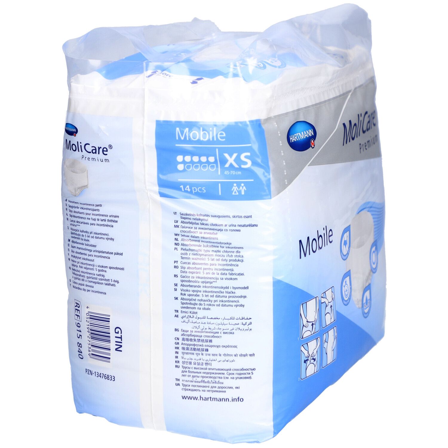 MoliCare® Premium Mobile 6 Tropfen XS – 14 Stück