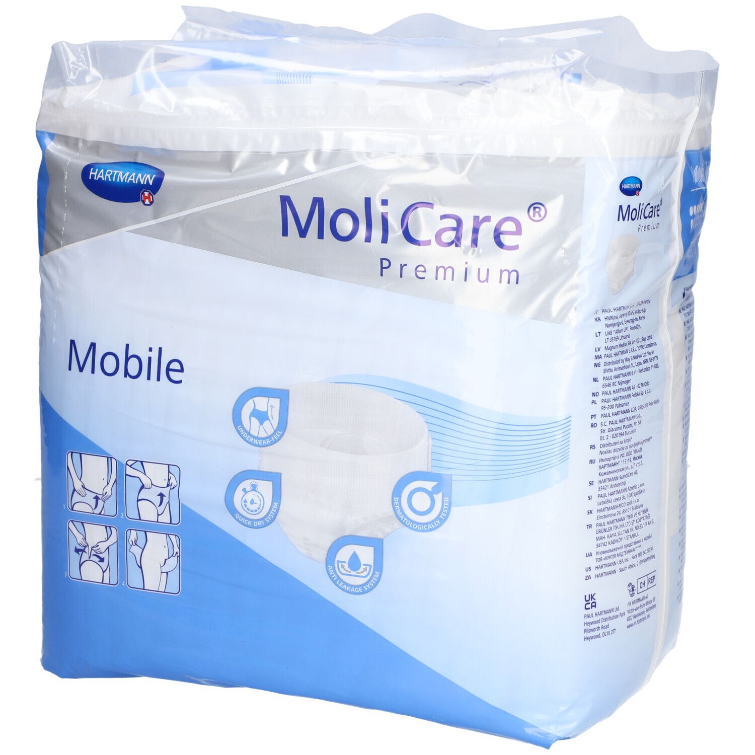 MoliCare® Premium Mobile 6 gouttes Taille XL+ MoliCare Skin Lingettes hygiéniques