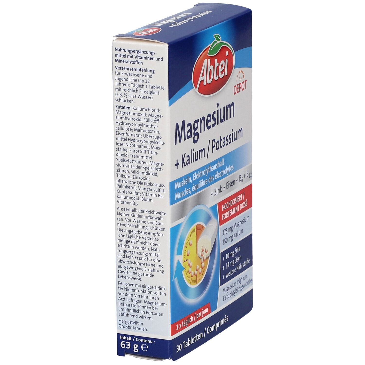 Abtei Magnesium + Kalium Depot
