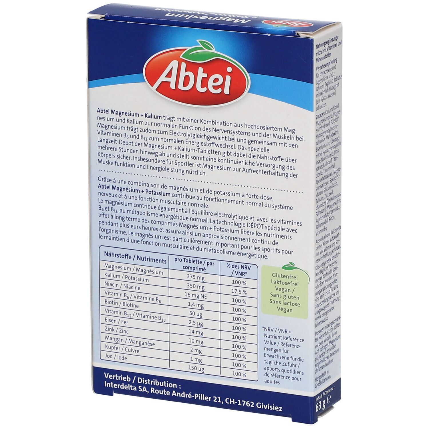 Abtei Magnesium + Kalium Depot