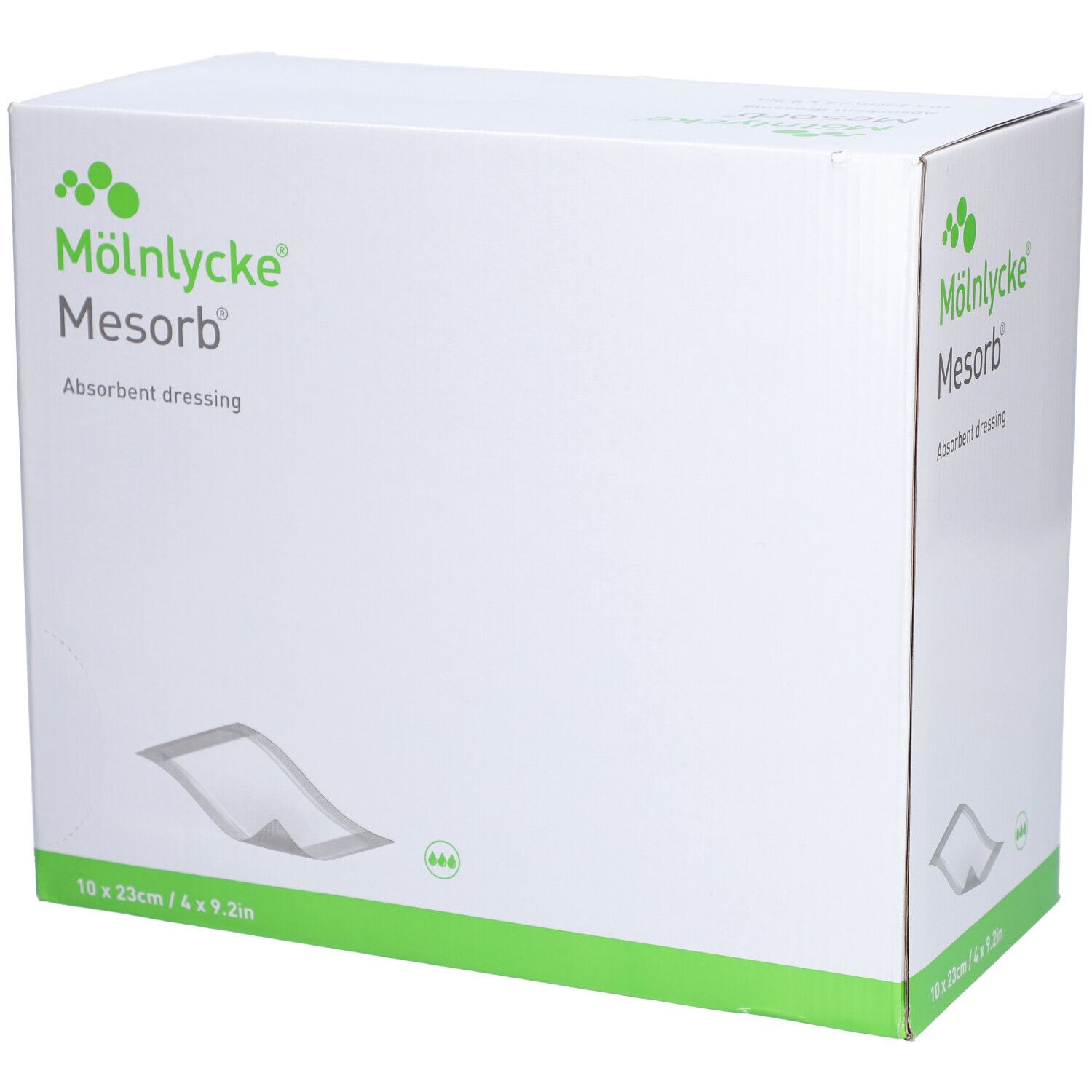 MÖLNLYCKE® Mesorb® Pansement absorbant 10 x 23 cm stérile