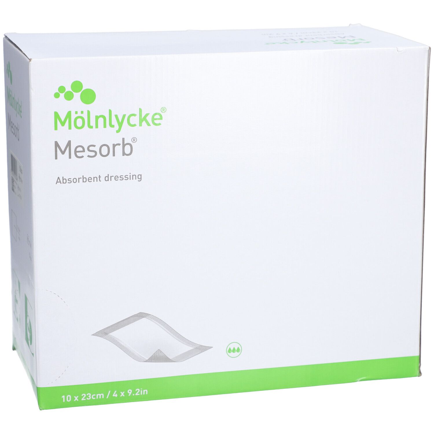 MÖLNLYCKE® Mesorb® Pansement absorbant 10 x 23 cm stérile