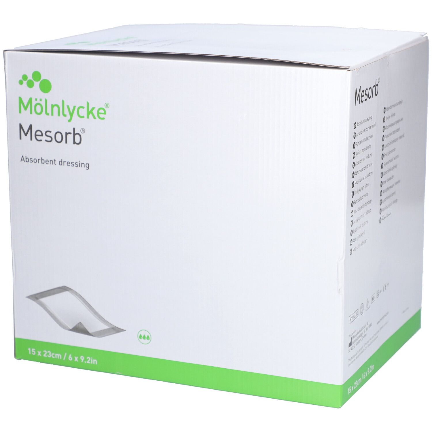 MÖLNLYCKE® Mesorb® Pansement absorbant 15 x 23 cm stérile