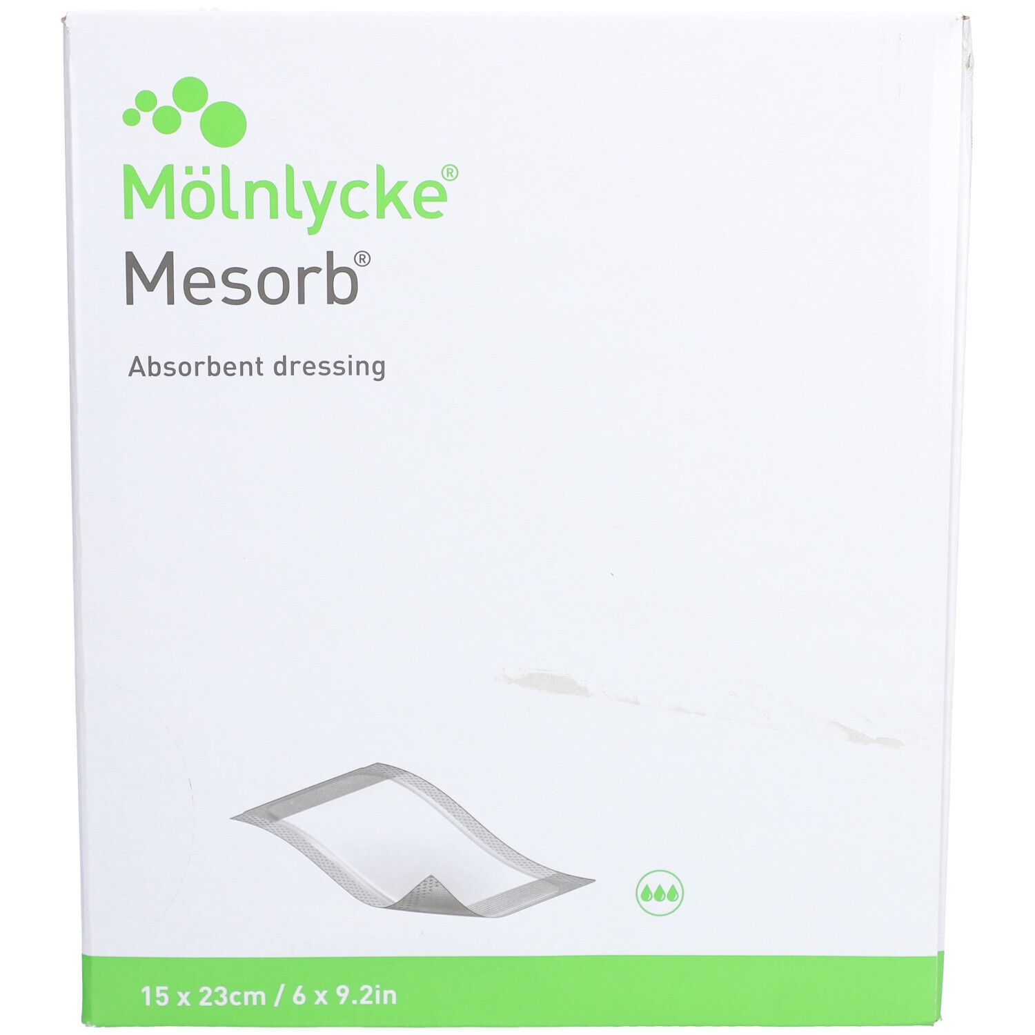 MÖLNLYCKE® Mesorb® Pansement absorbant 15 x 23 cm stérile