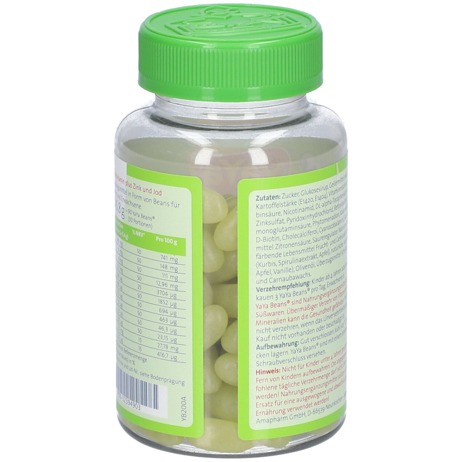 YAYA® Beans Multivitaminés à la pomme végan